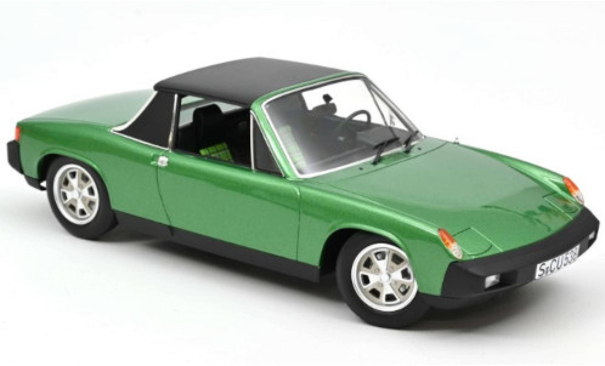 Porsche 914 1/18 Norev Volkswagen 2.0 metallic green 1975 diecast model cars