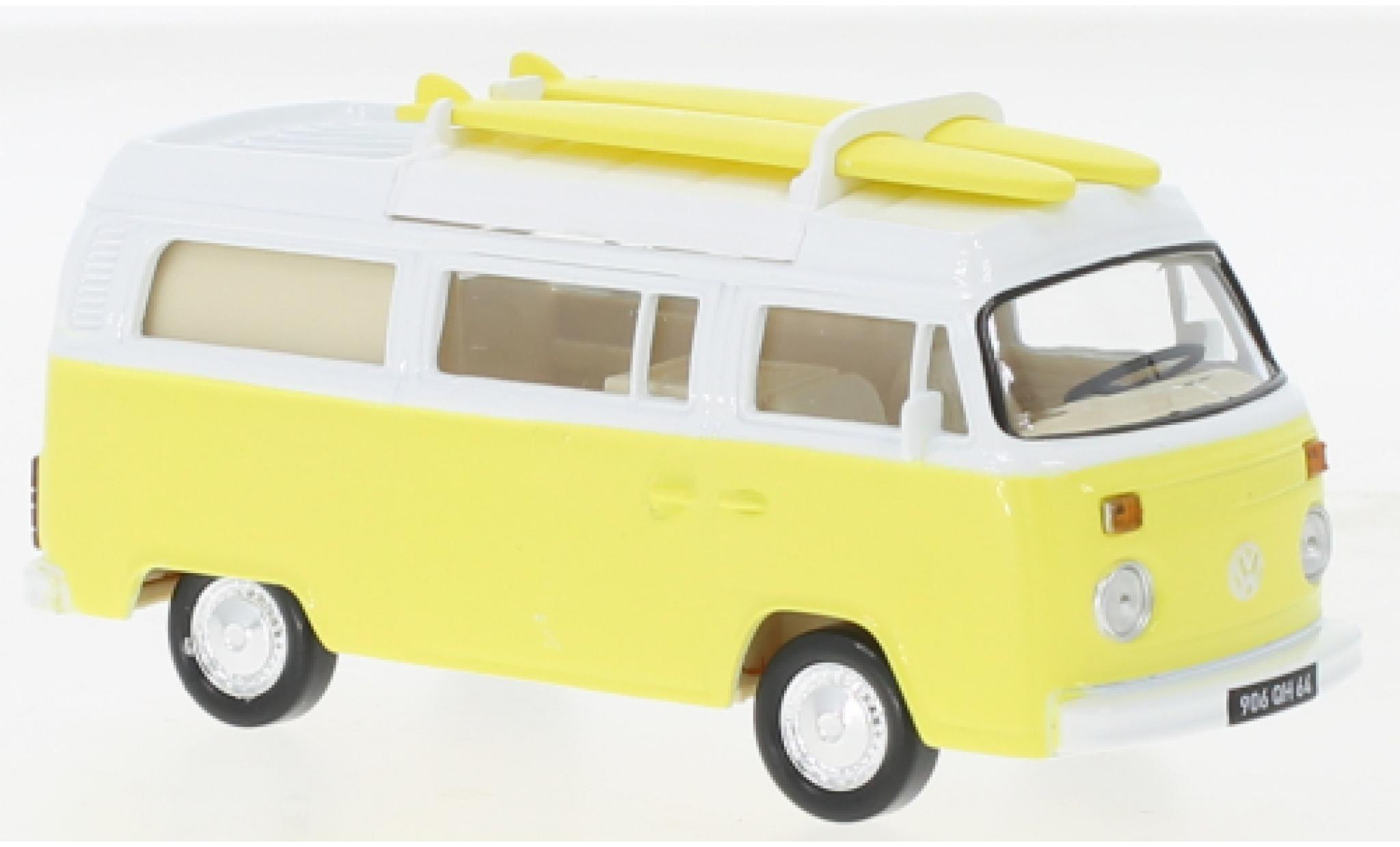 Volkswagen T2 1/43 Norev b Camper Van yellow clair 1973 diecast model cars
