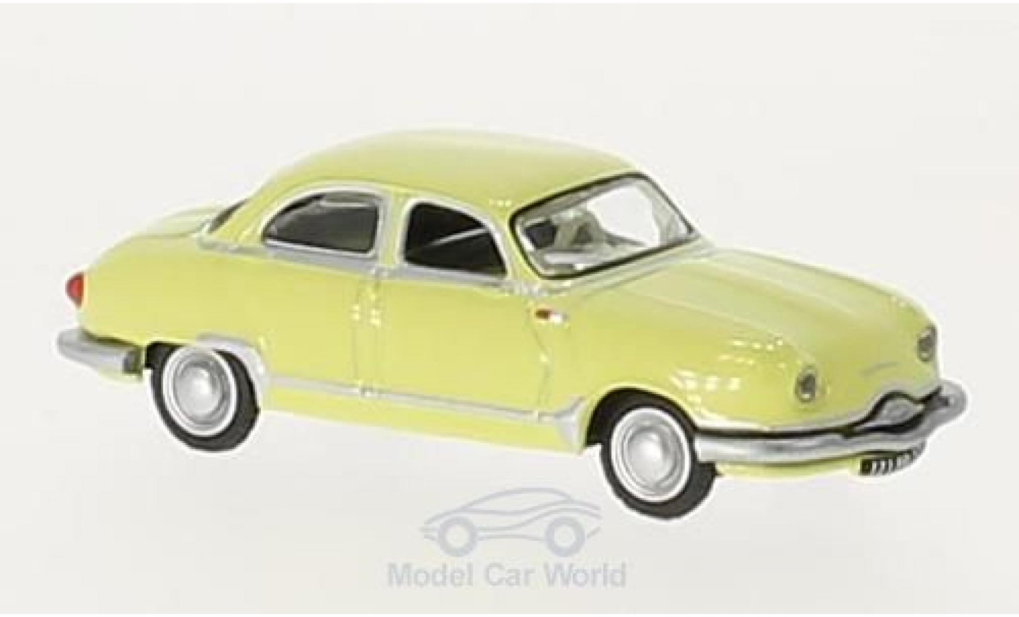 Panhard Dyna 1/87 Norev Z12 yellow 1957 diecast model cars