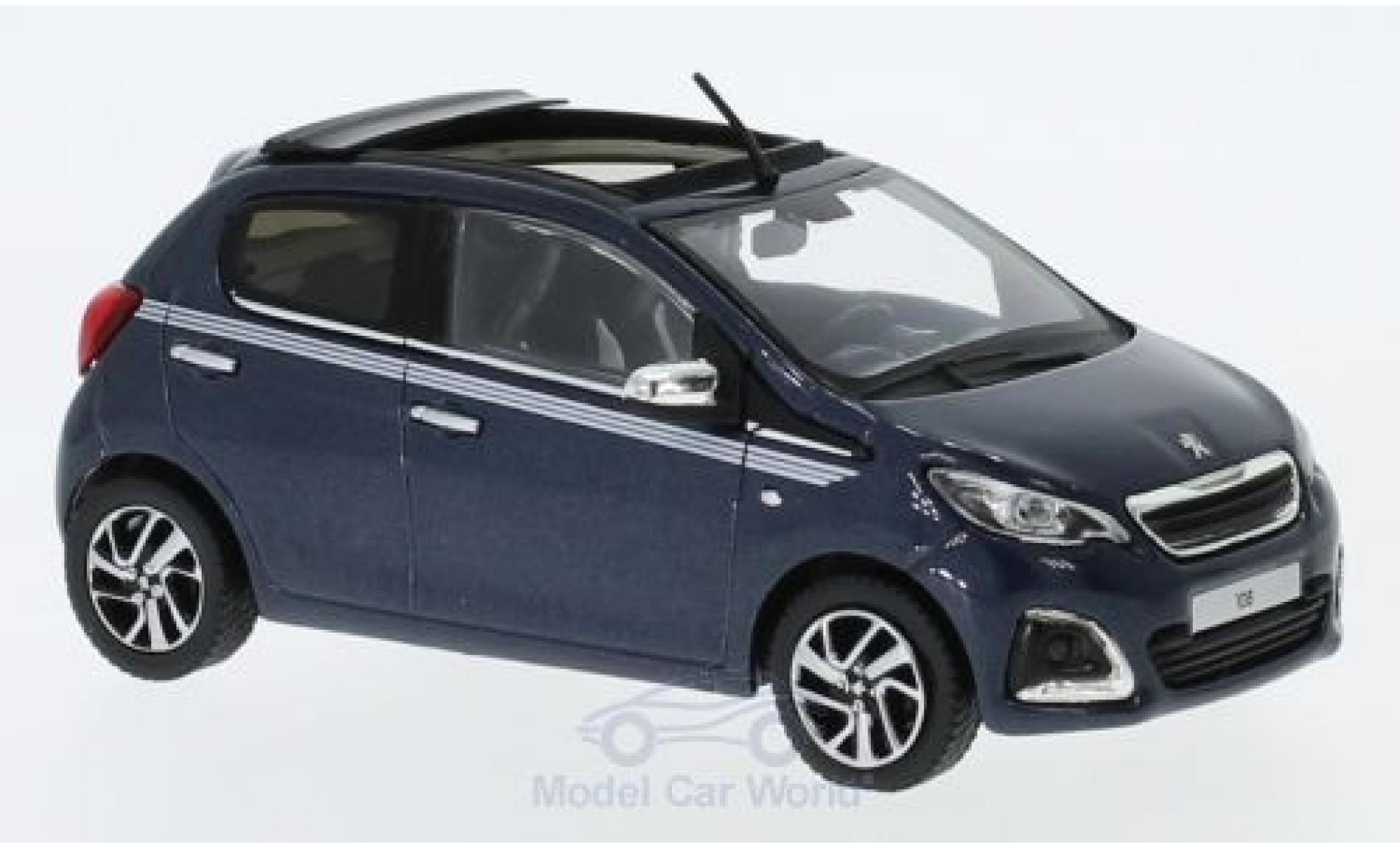 Peugeot 108 1/43 Norev TOP! Collection blue 2017 diecast model cars