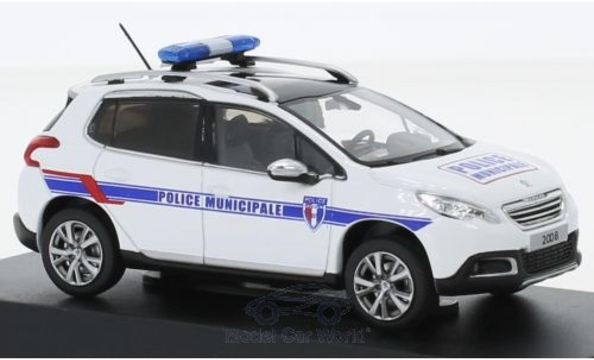 Peugeot 2008 1/43 Norev Police Municipale Police (F) 2013 diecast model cars
