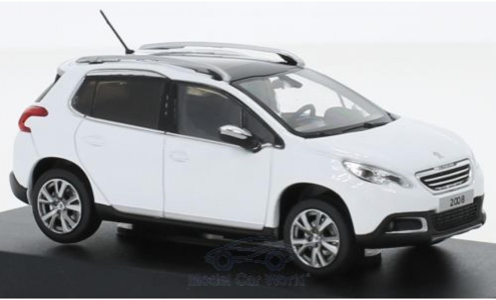 Peugeot 2008 1/43 Norev white 2013 diecast model cars