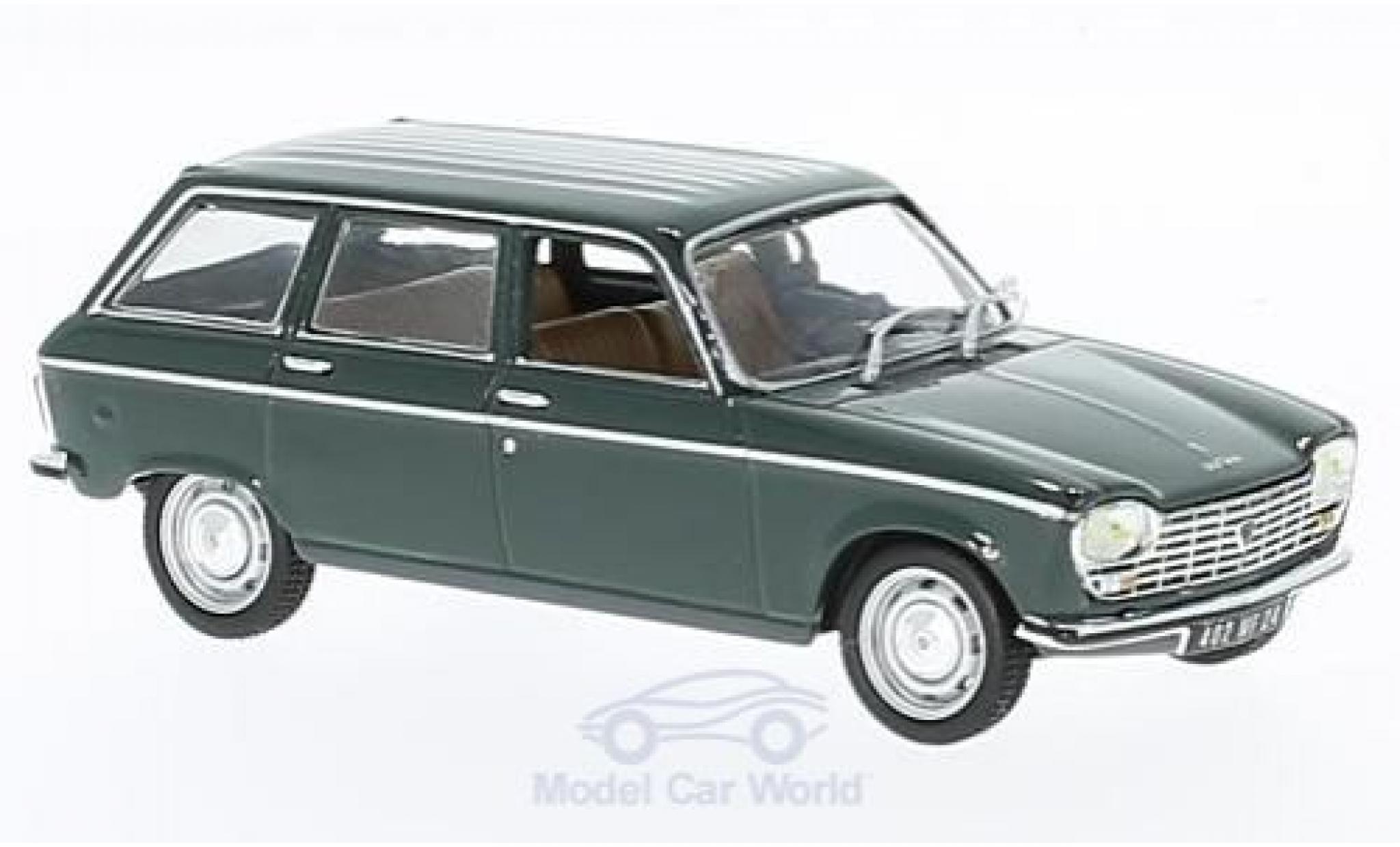 Peugeot 204 Break 1/43 Norev Estate green 1969 diecast model cars
