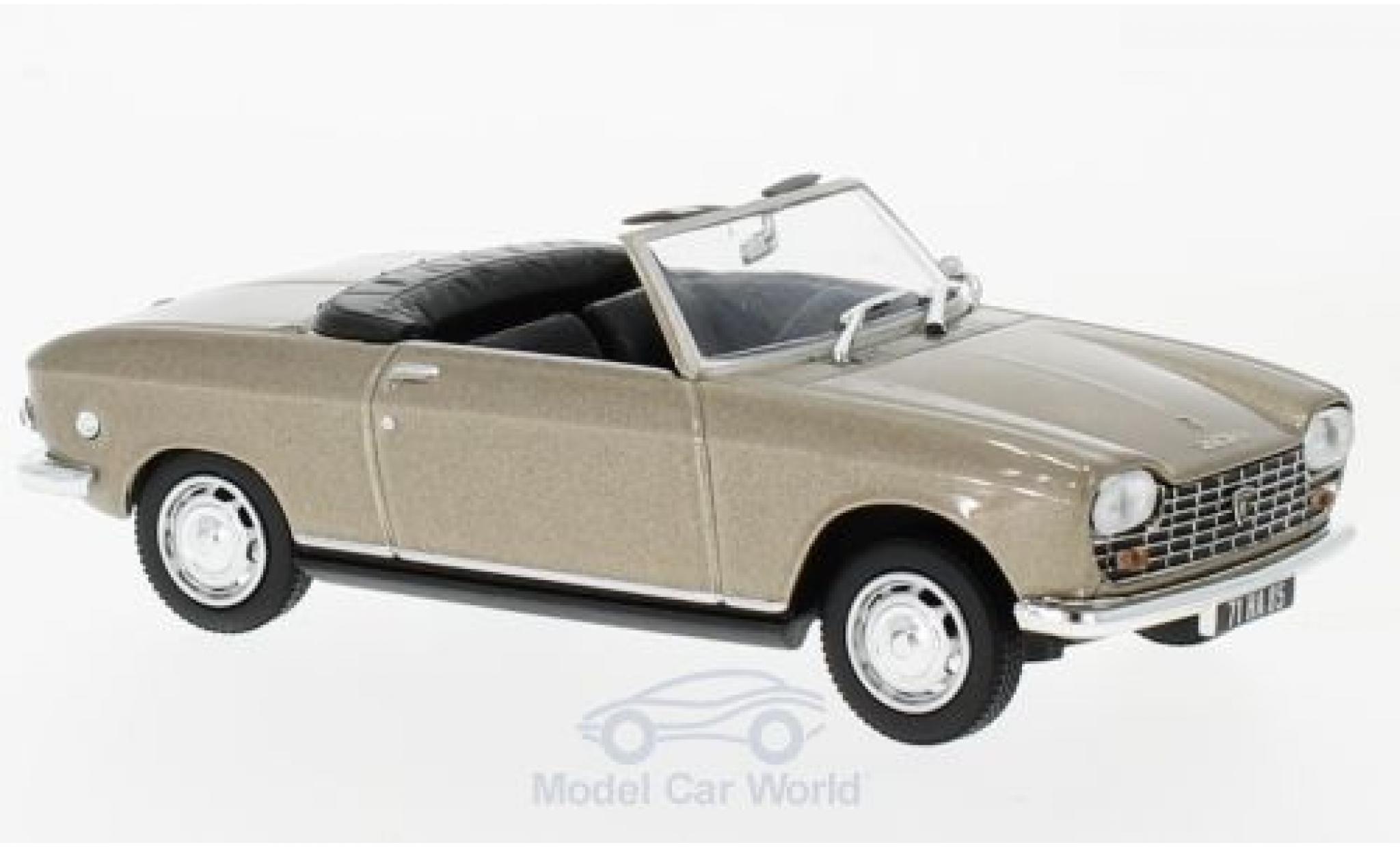 Peugeot 204 Cabriolet 1/43 Norev Convertible metallic beige 1967 diecast model cars