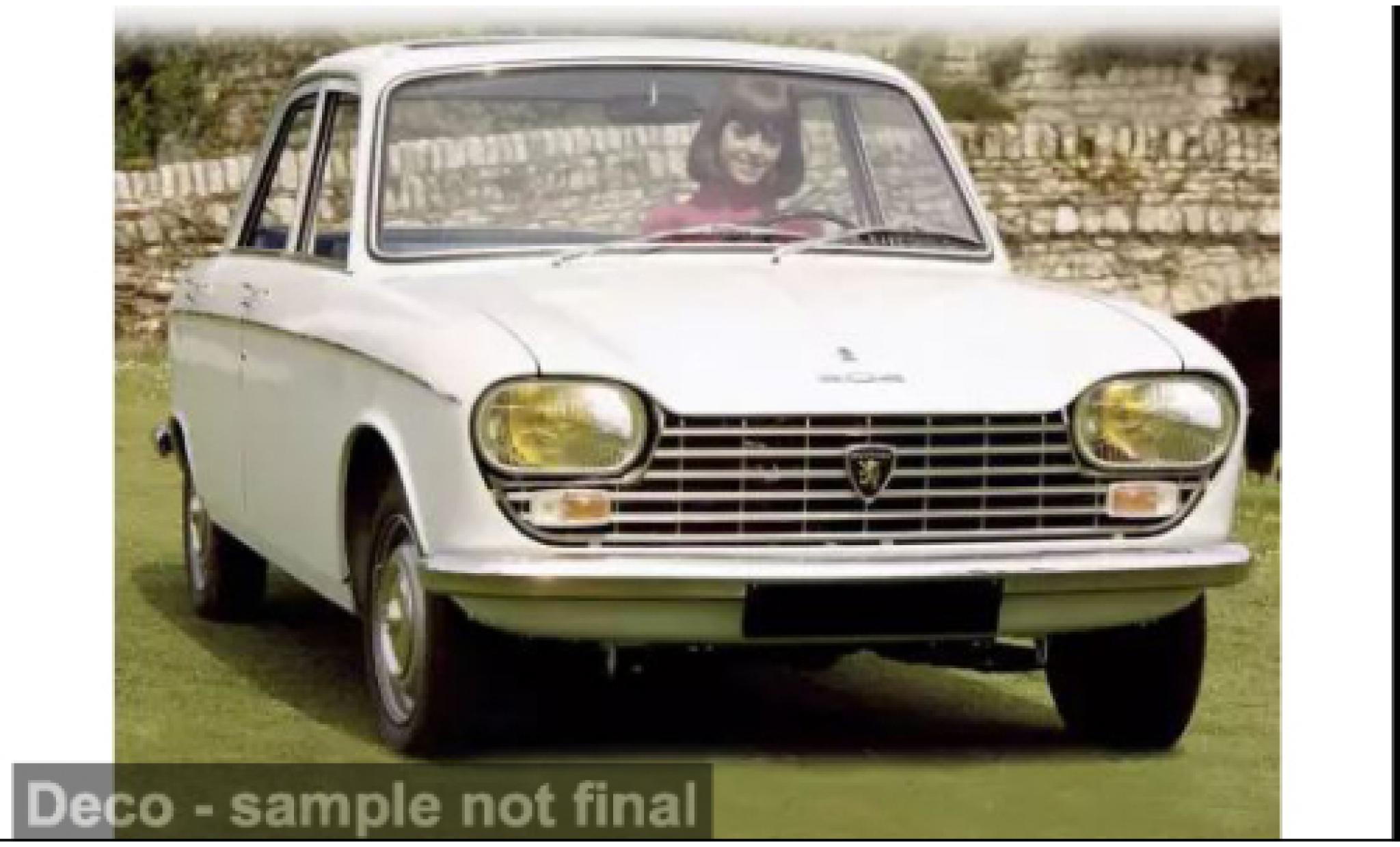 Peugeot 204 1/18 Norev white 1976 1:18 diecast model cars