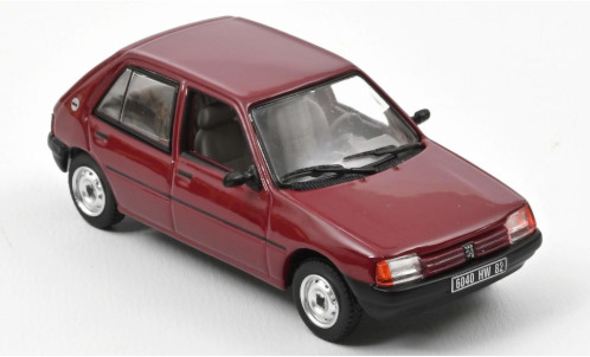 Peugeot 205 1/43 Norev GL red 1988 diecast model cars