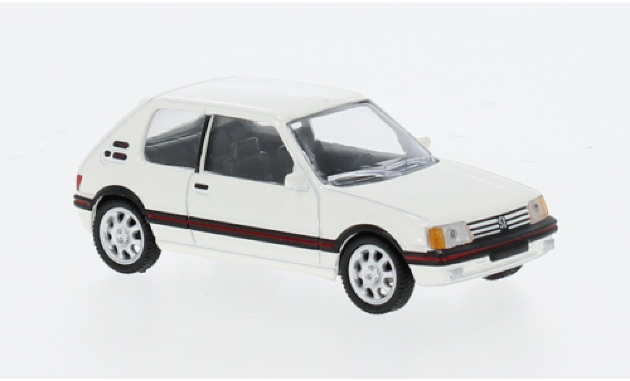 Peugeot 205 1/64 Norev GTI white 1988 1:64 diecast model cars