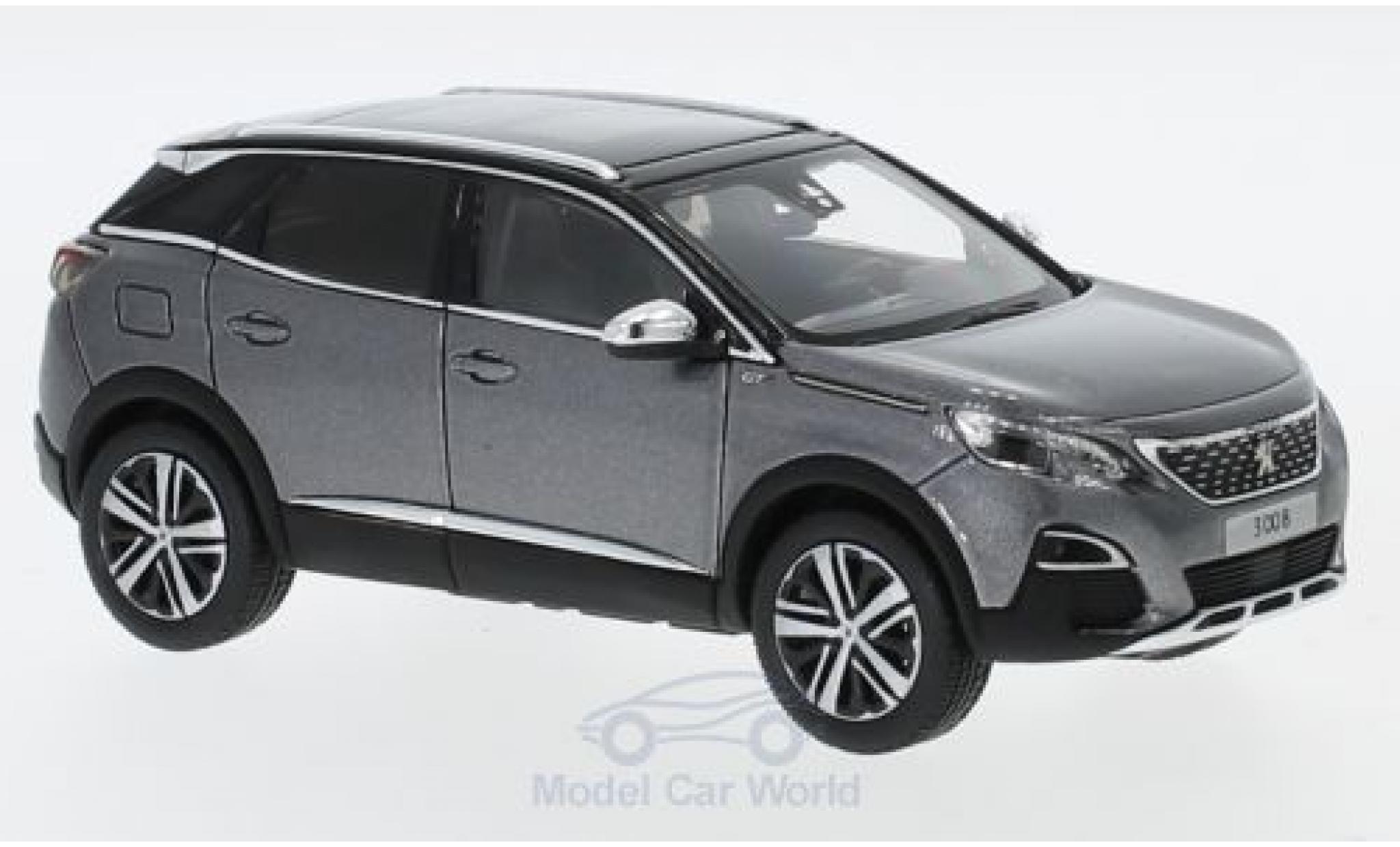 Peugeot 3008 1/43 Norev GT metallic grey 2016 diecast model cars