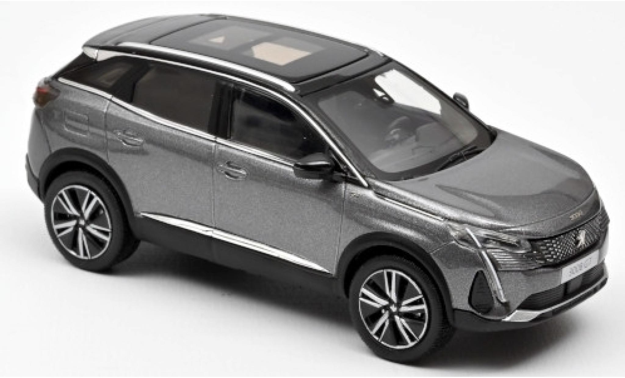 Peugeot 3008 1/43 Norev GT metallic grey 2020 diecast model cars