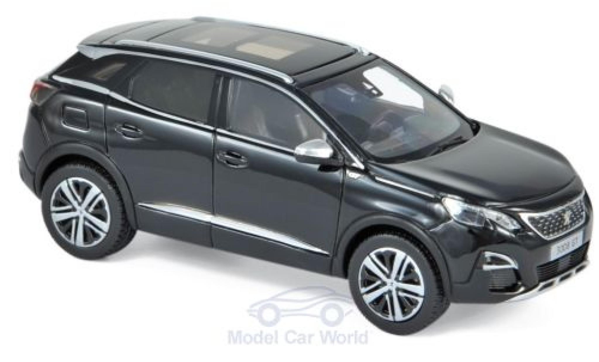 Peugeot 3008 1/43 Norev GT black 2016 diecast model cars