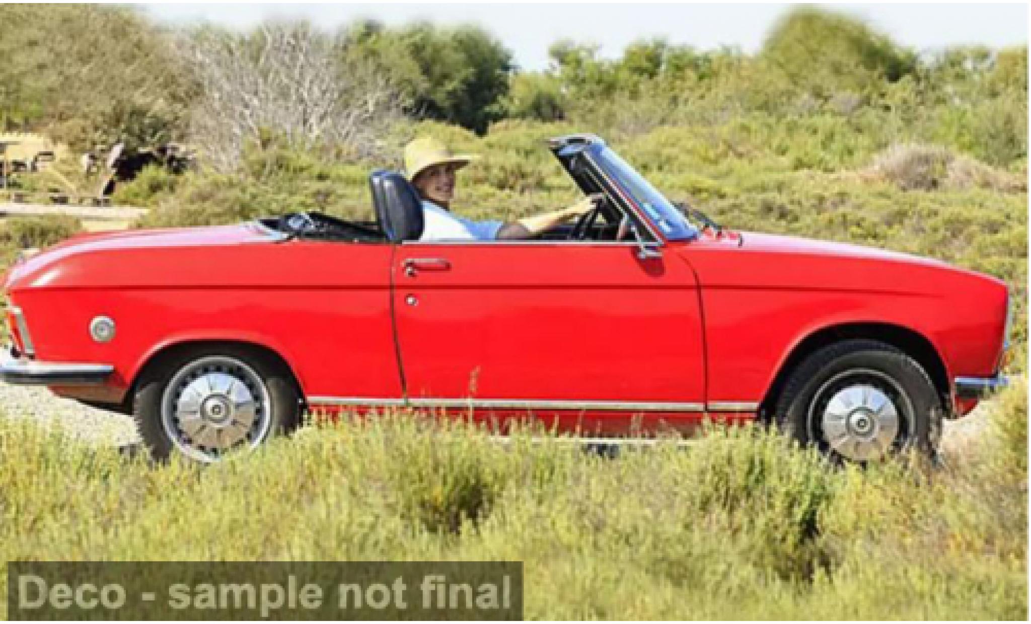Peugeot 304 1/18 Norev Convertible red 1972 1:18 diecast model cars