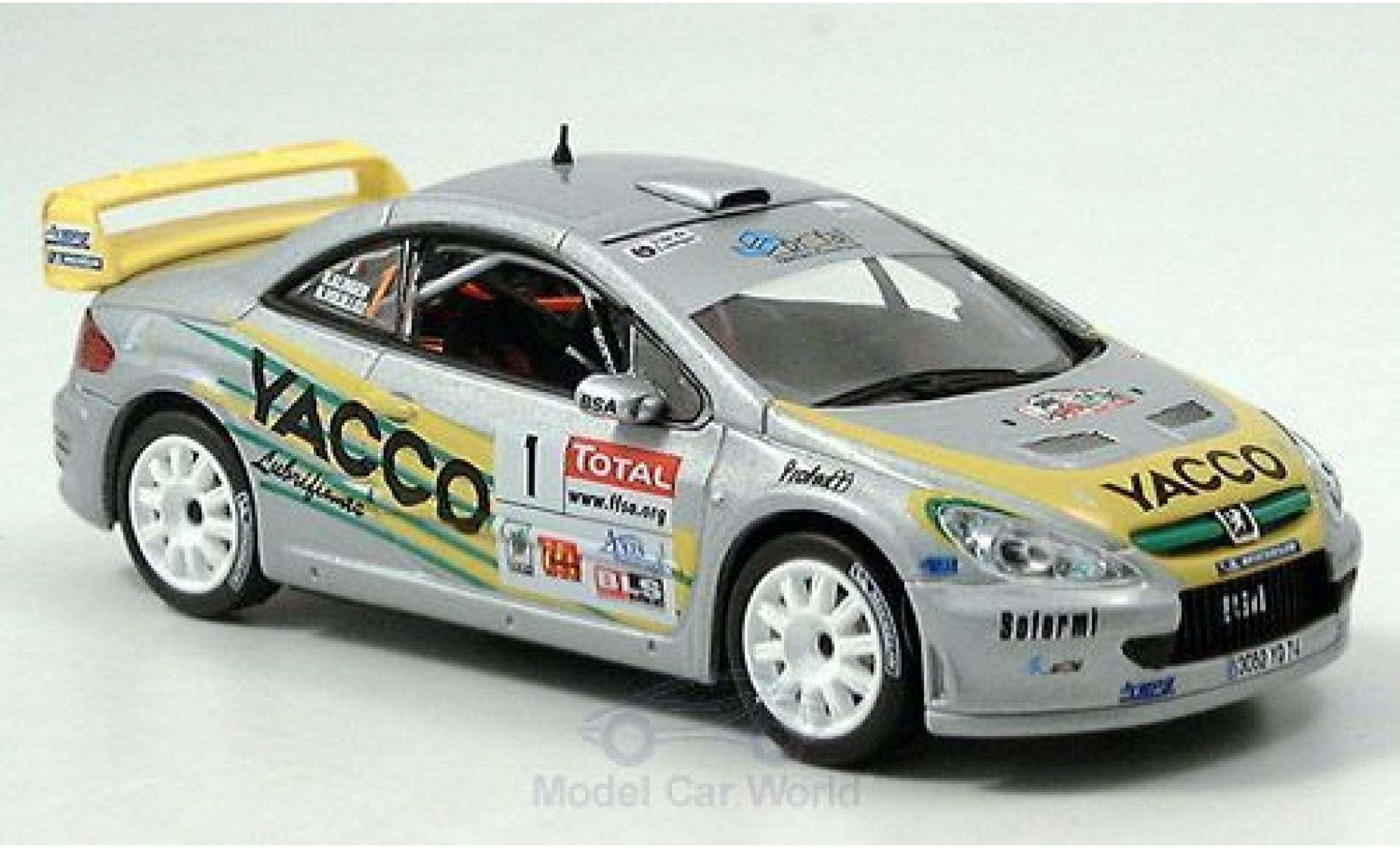 Peugeot 307 WRC 1/43 Norev WRC No.1 Yacco Vouilloz/Kunger diecast model cars