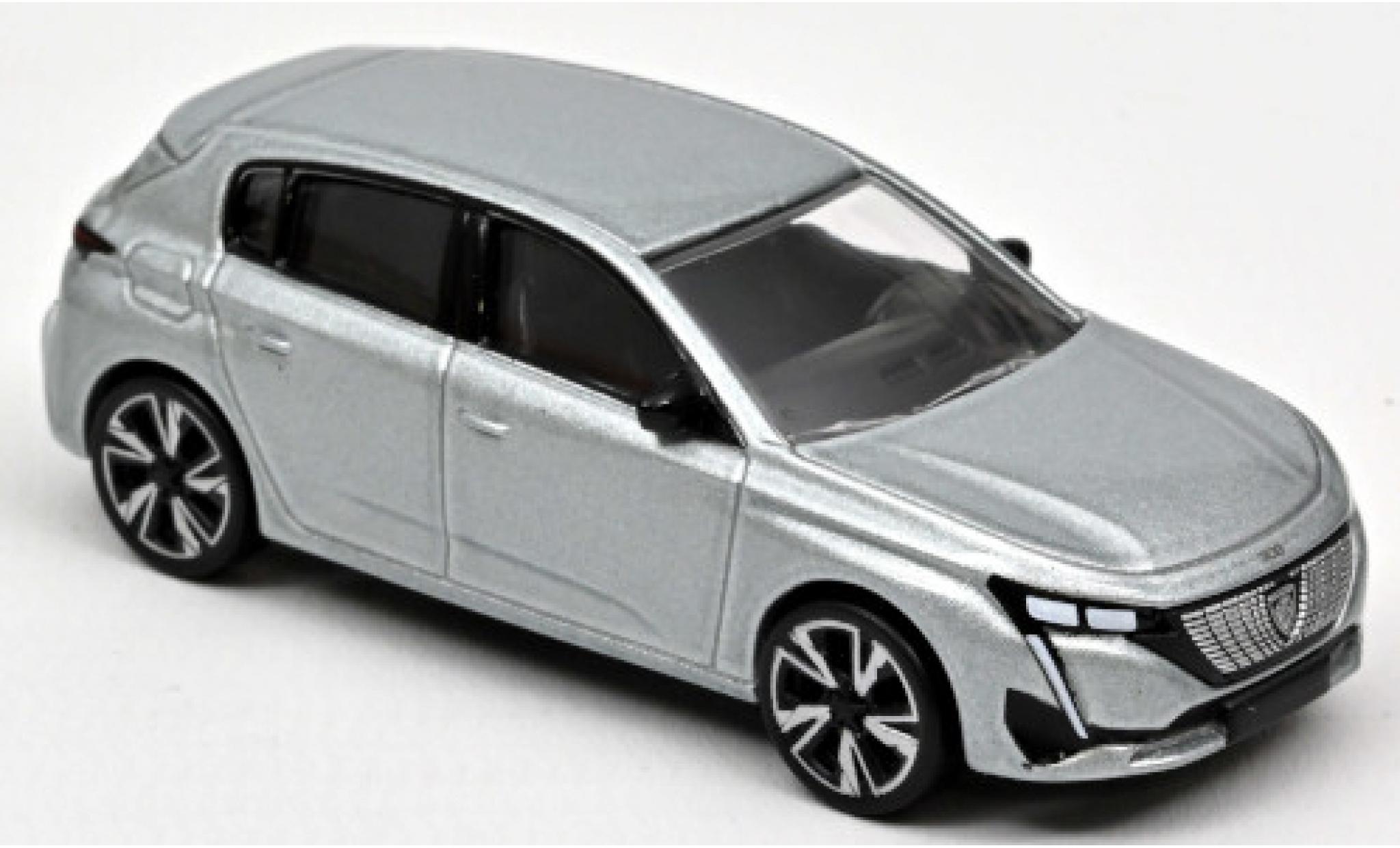 Peugeot 308 1/64 Norev metallic grey 2021 diecast model cars