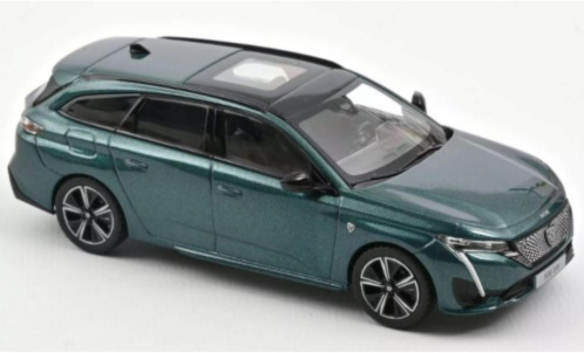 Peugeot 308 1/43 Norev SW GT metallic t&uuml;rkis 2021 diecast model cars