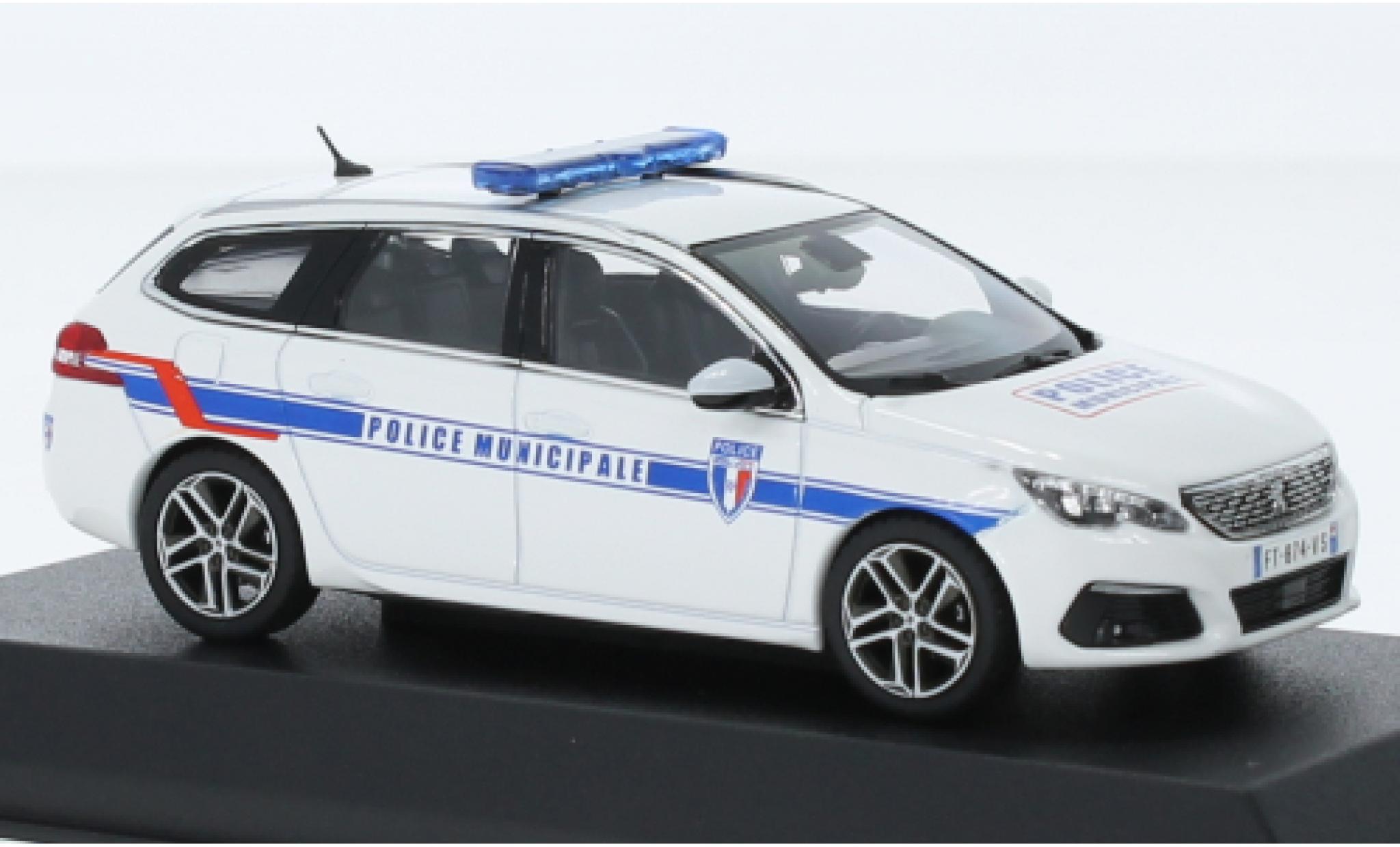 Peugeot 308 1/43 Norev SW Police Municipale (F) 2018 1:43 diecast model cars