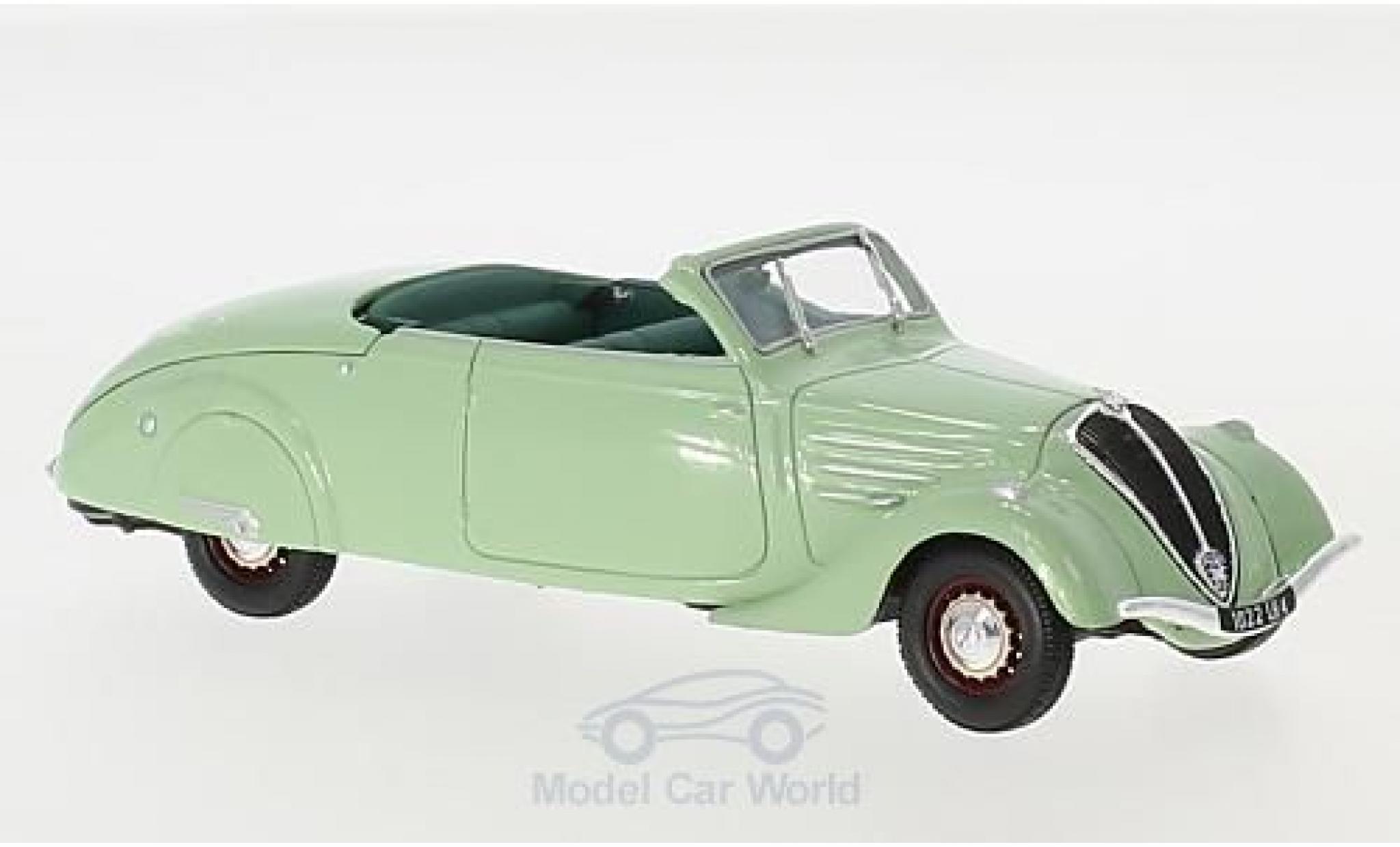 Peugeot 402 1/43 Norev Eclipse green 1937 diecast model cars