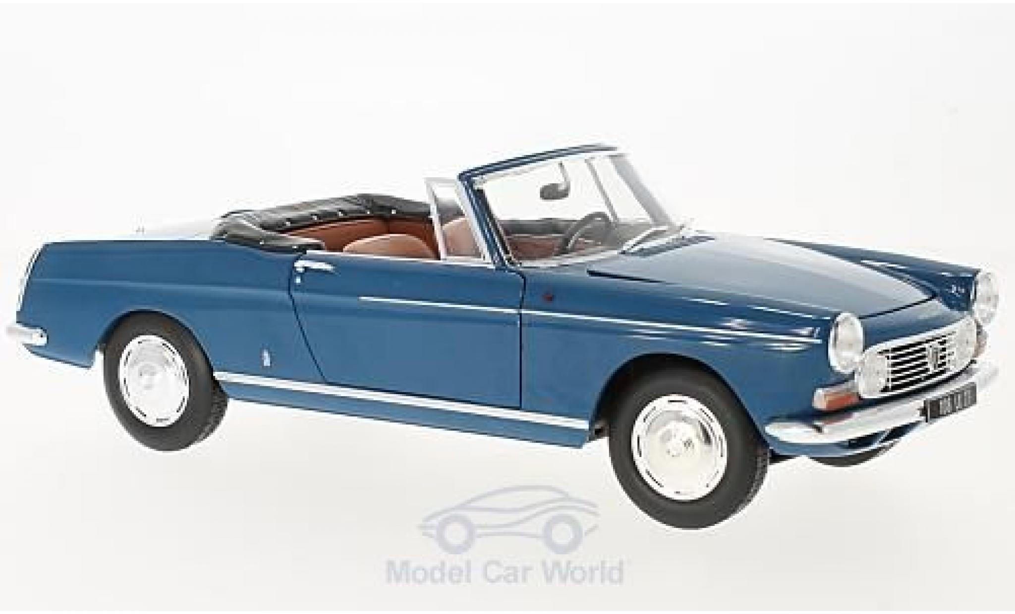 Peugeot 404 Cabriolet 1/18 Norev Convertible blue 1967 diecast model cars