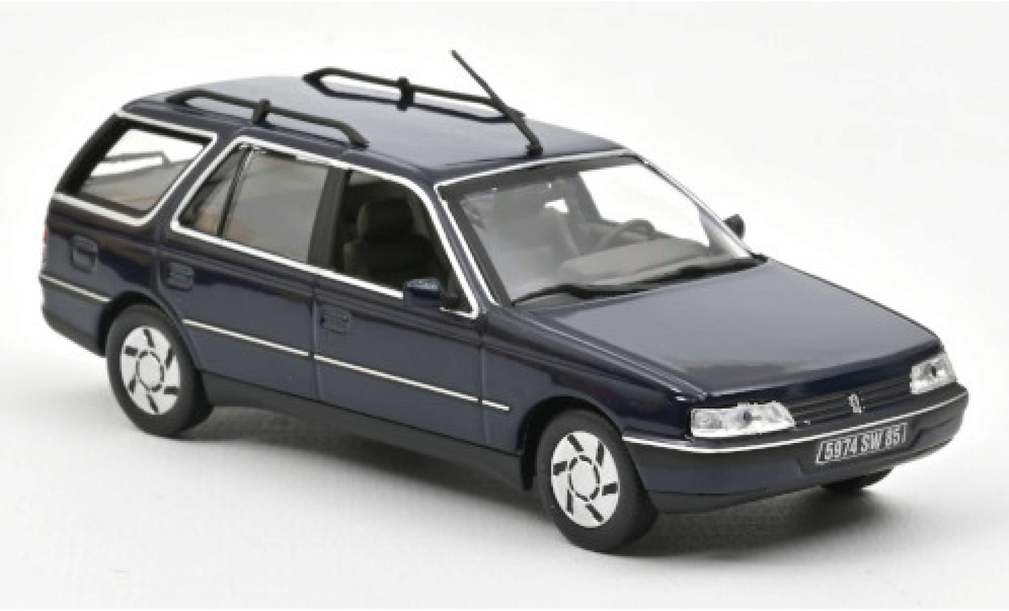 Peugeot 405 1/43 Norev Estate blue 1991 diecast model cars