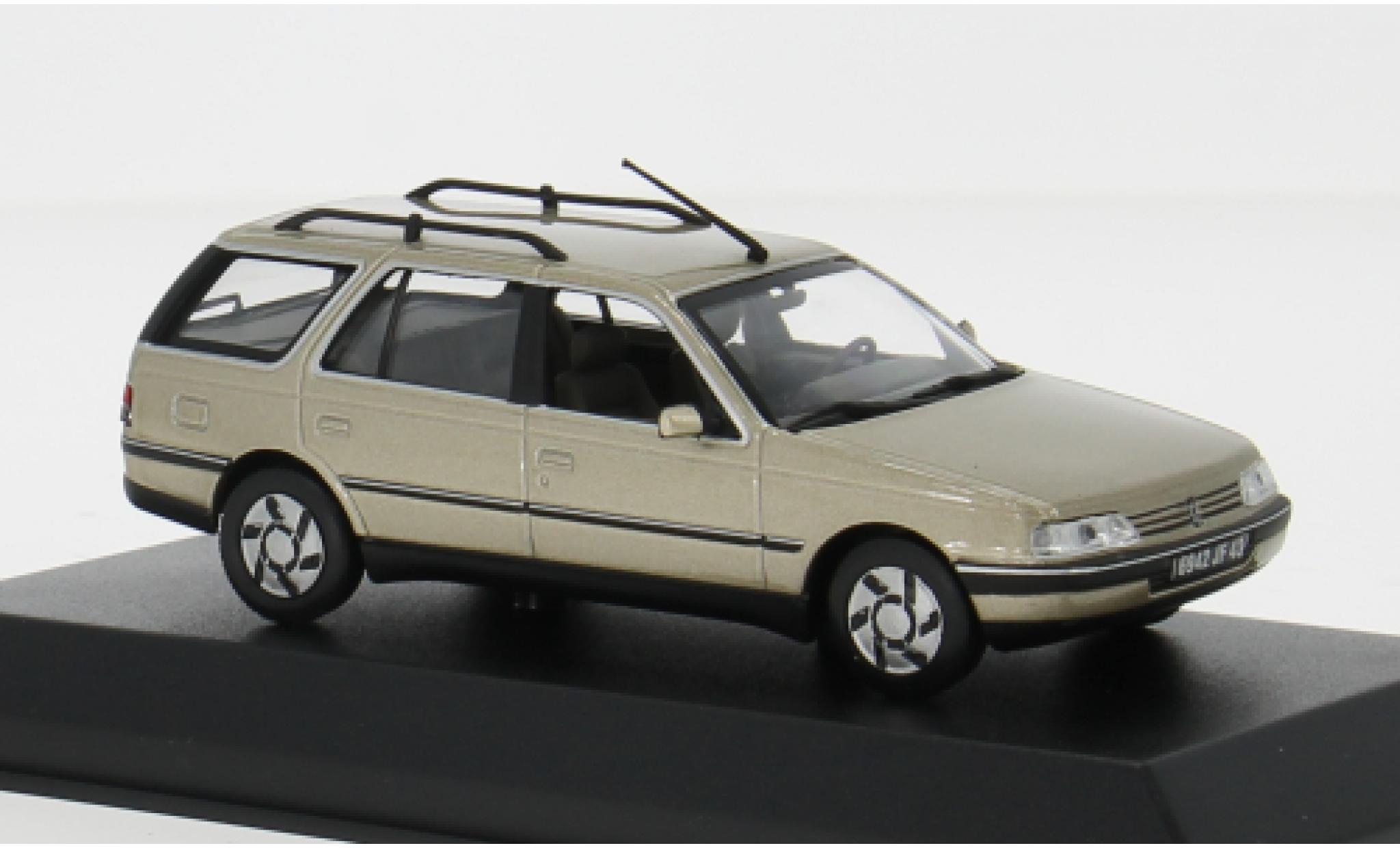 Peugeot 405 1/43 Norev Estate metallise beige 1991 1:43 diecast model cars