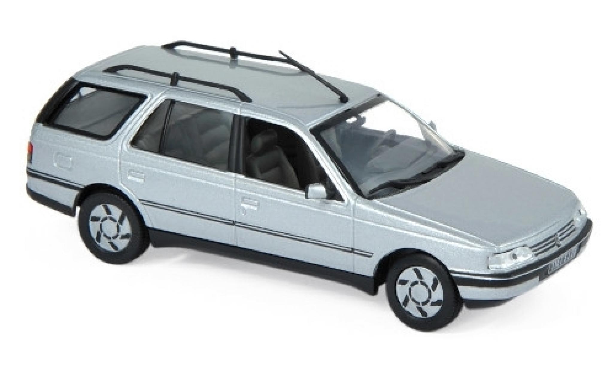 Peugeot 405 1/43 Norev Estate metallic grey 1991 diecast model cars