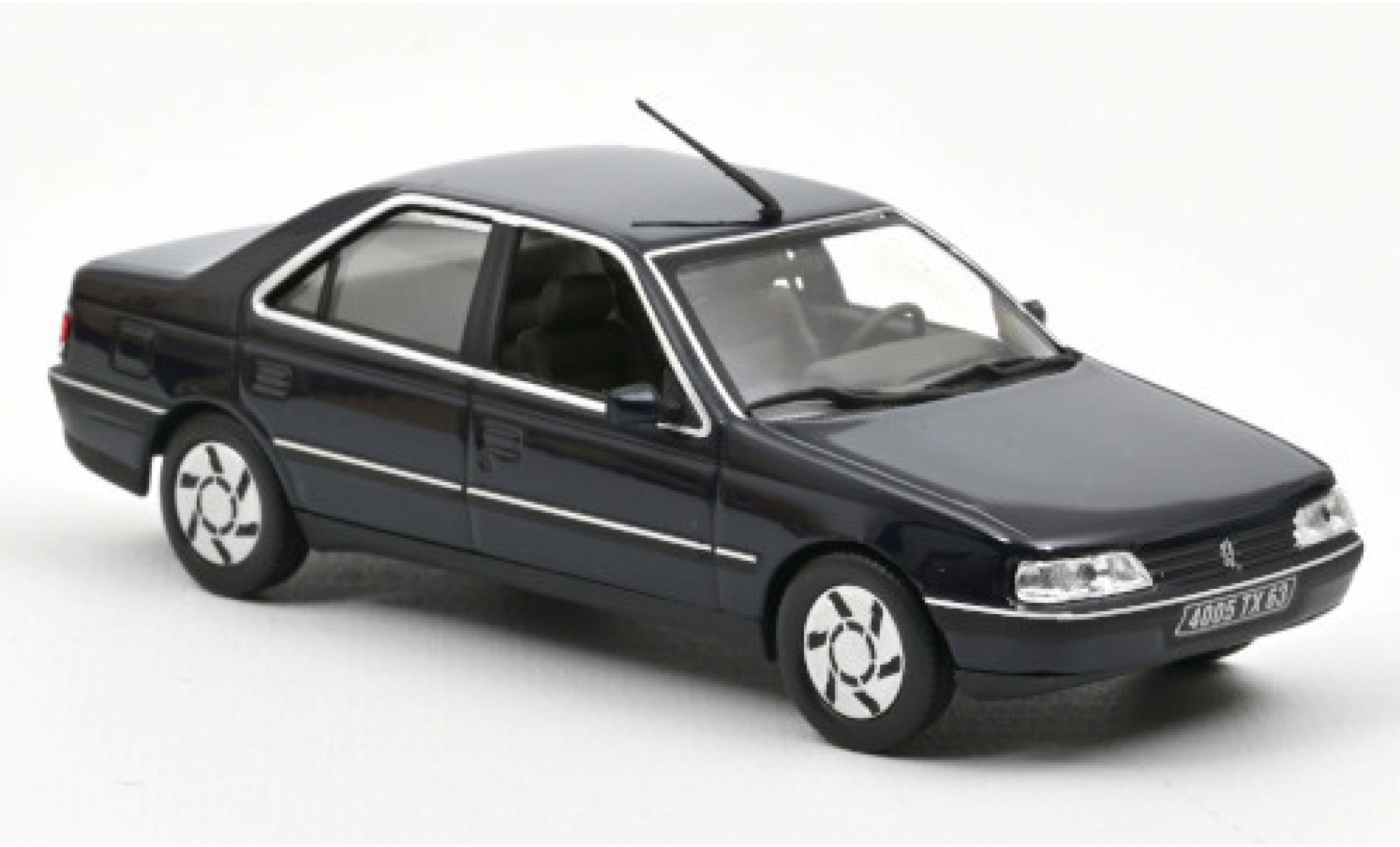 Peugeot 405 1/43 Norev SRi blue 1991 diecast model cars