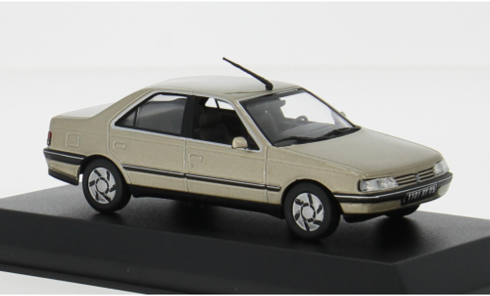 Peugeot 405 1/43 Norev SRi metallise beige 1991 1:43 diecast model cars