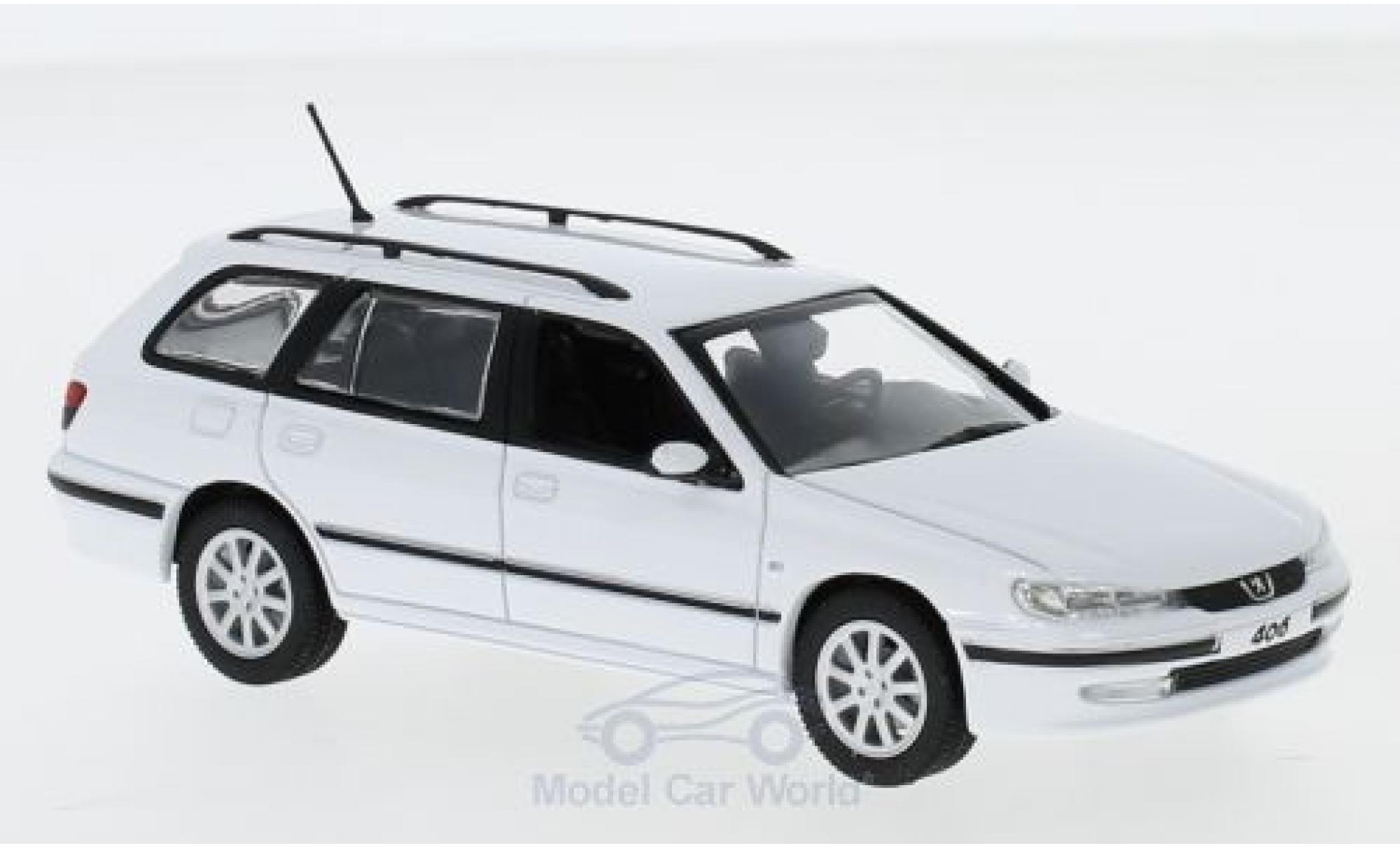 Peugeot 406 1/43 Norev Estate white 2003 diecast model cars