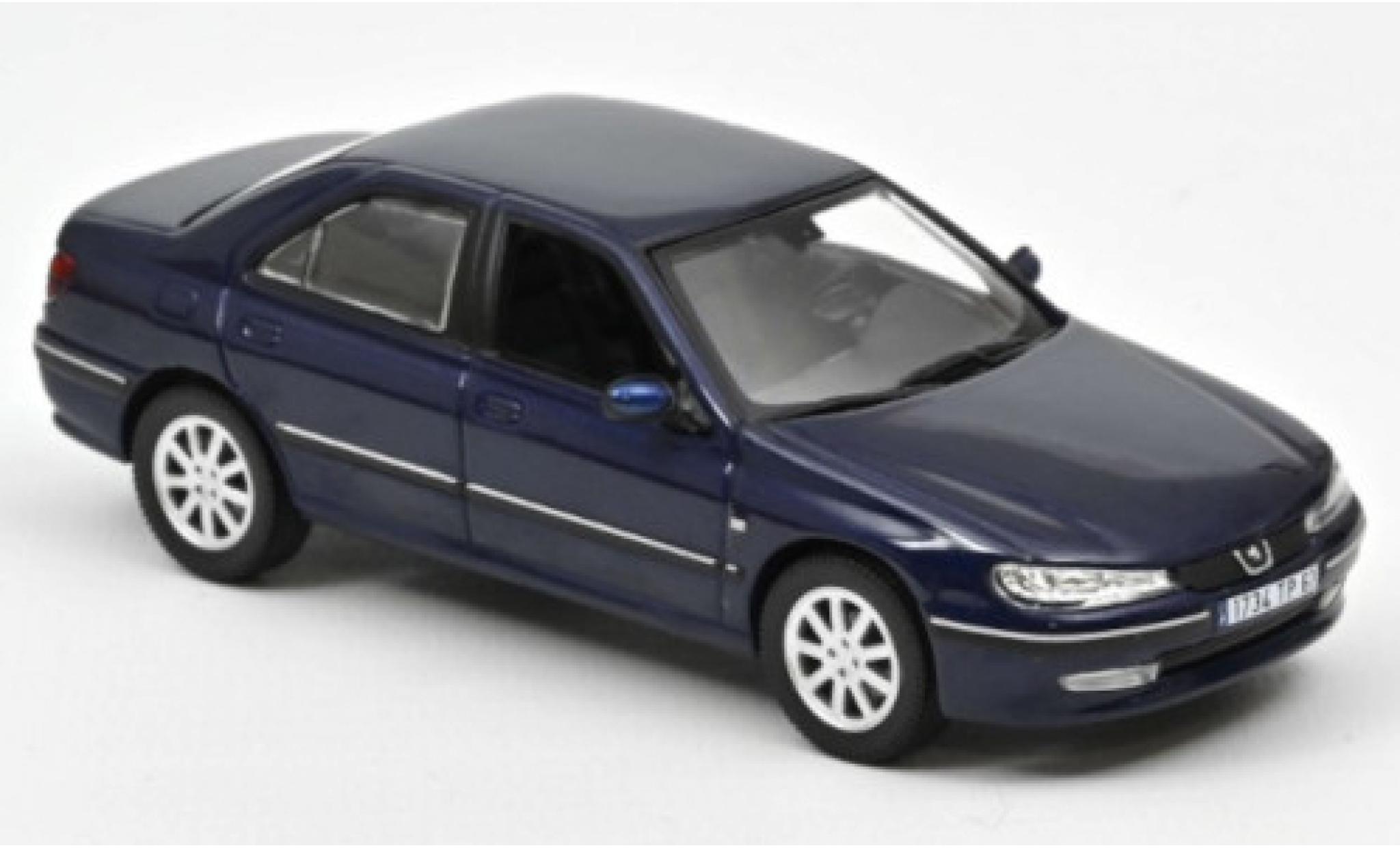 Peugeot 406 1/43 Norev blue 2003 diecast model cars