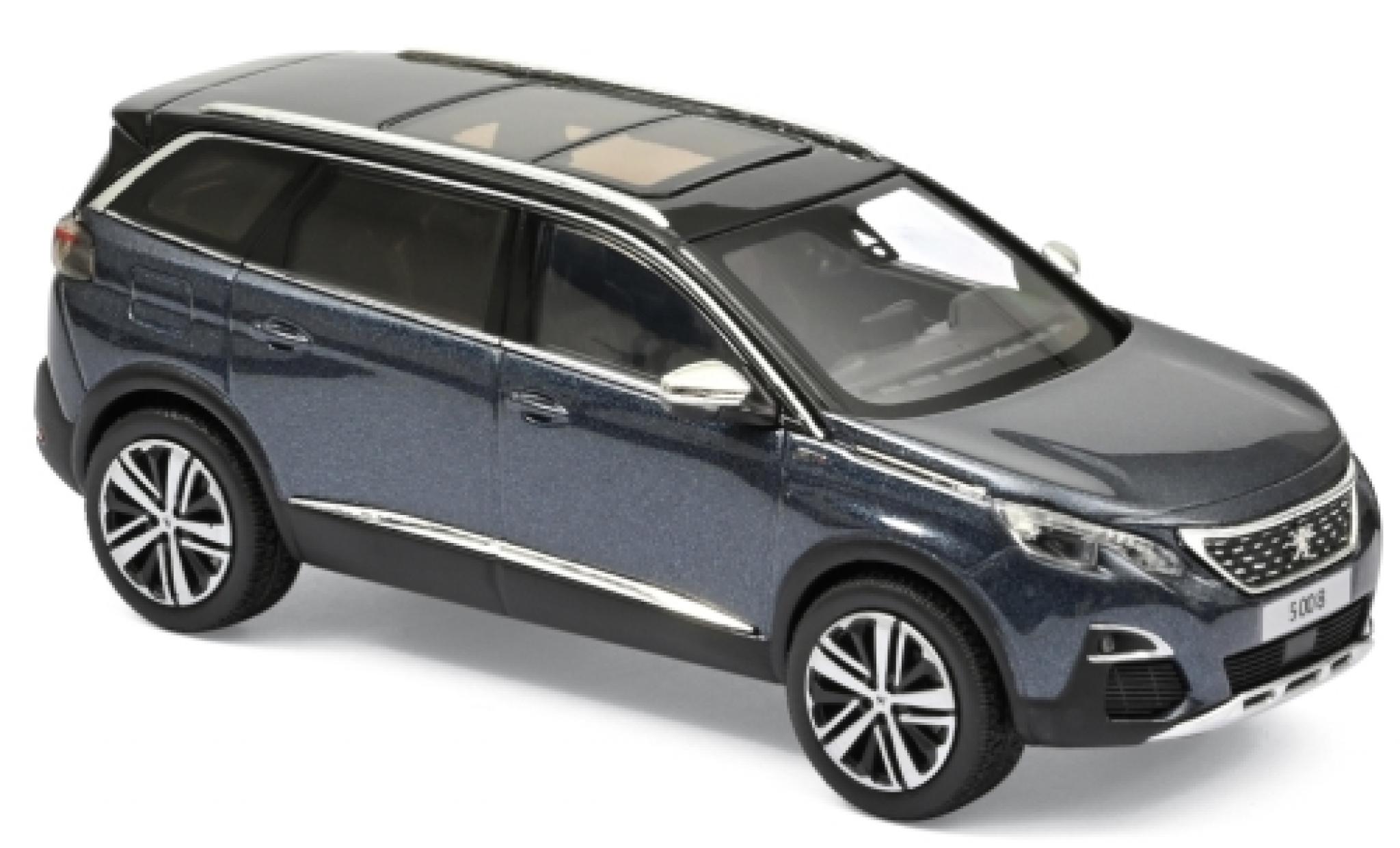 Peugeot 5008 1/43 Norev GT metallic blue 2016 diecast model cars