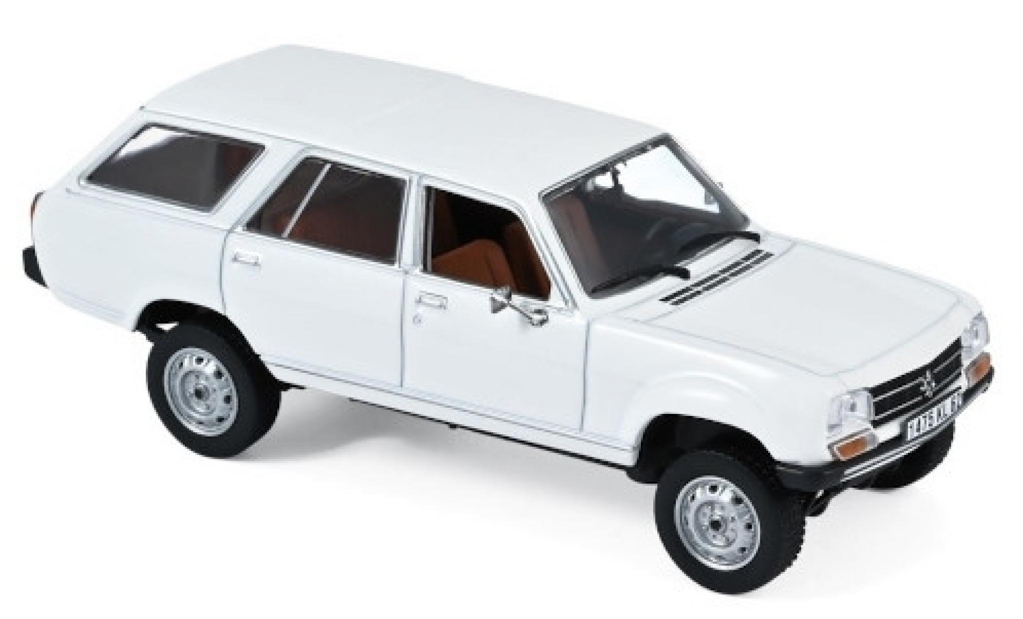 Peugeot 504 1/43 Norev Estate Dangel white 1980 diecast model cars