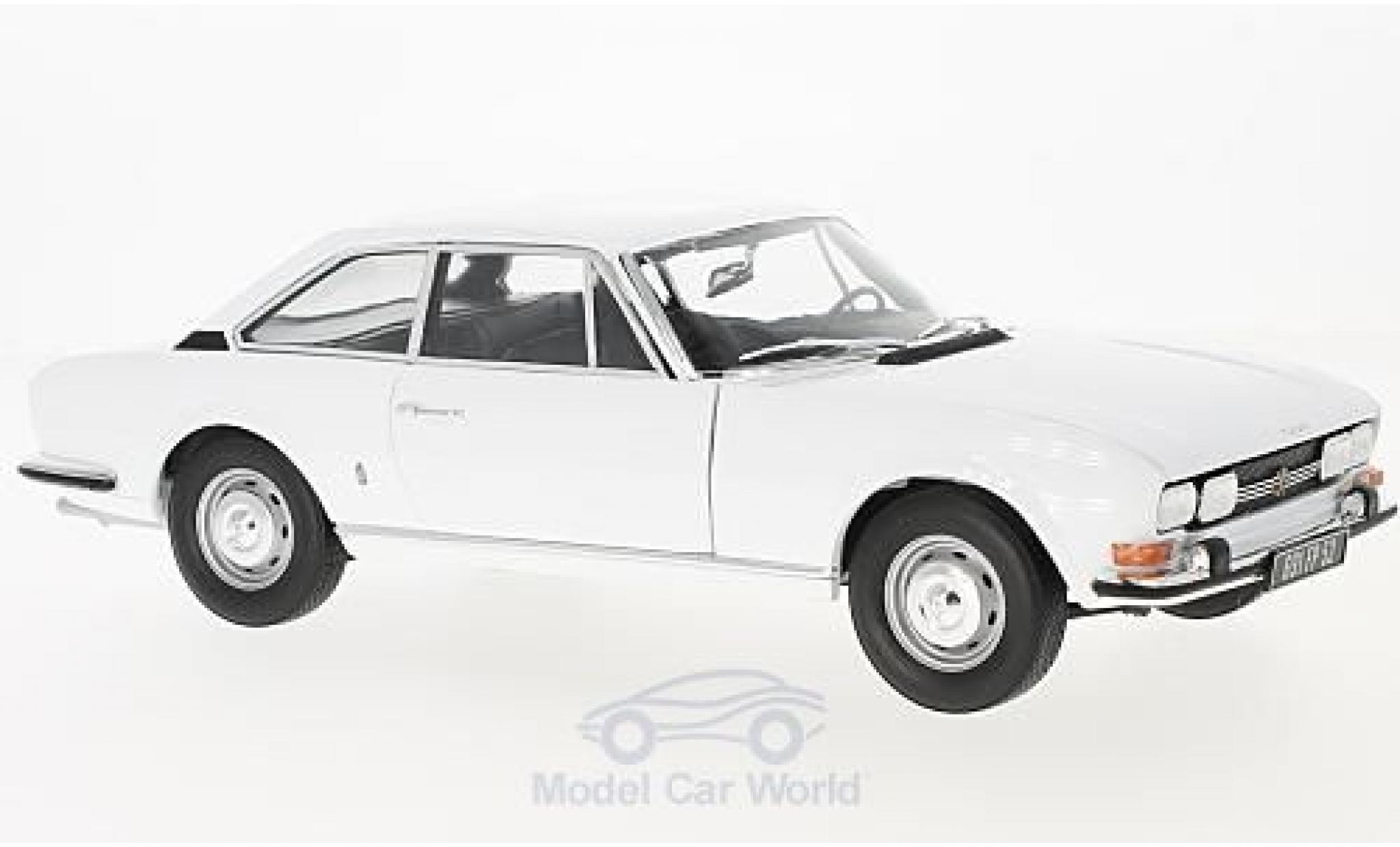 Peugeot 504 coupe 1/18 Norev Coupe white 1969 diecast model cars