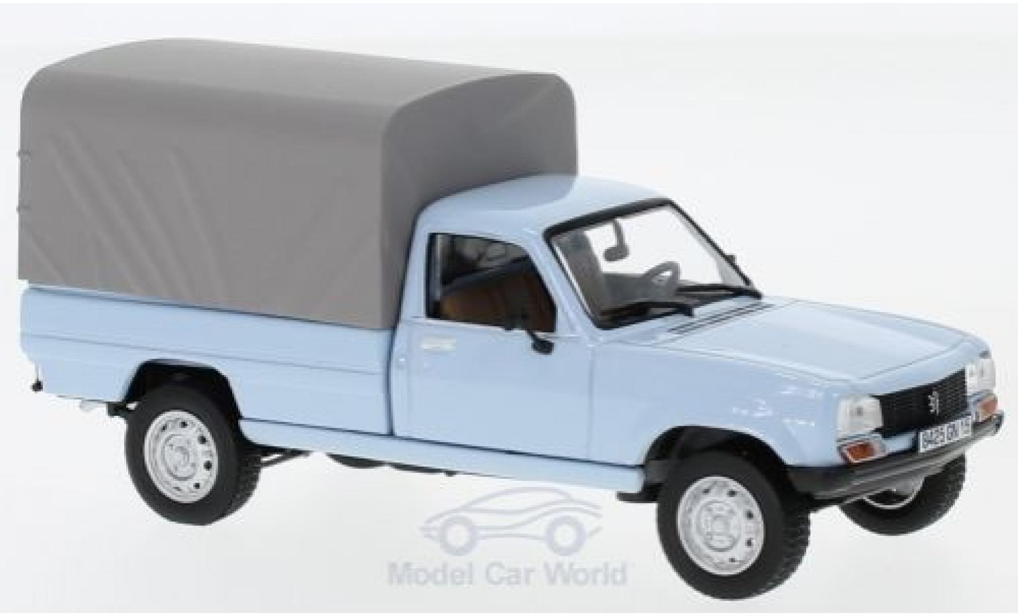Peugeot 504 1/43 Norev Pick-Up blue 1985 geschlossen diecast model cars