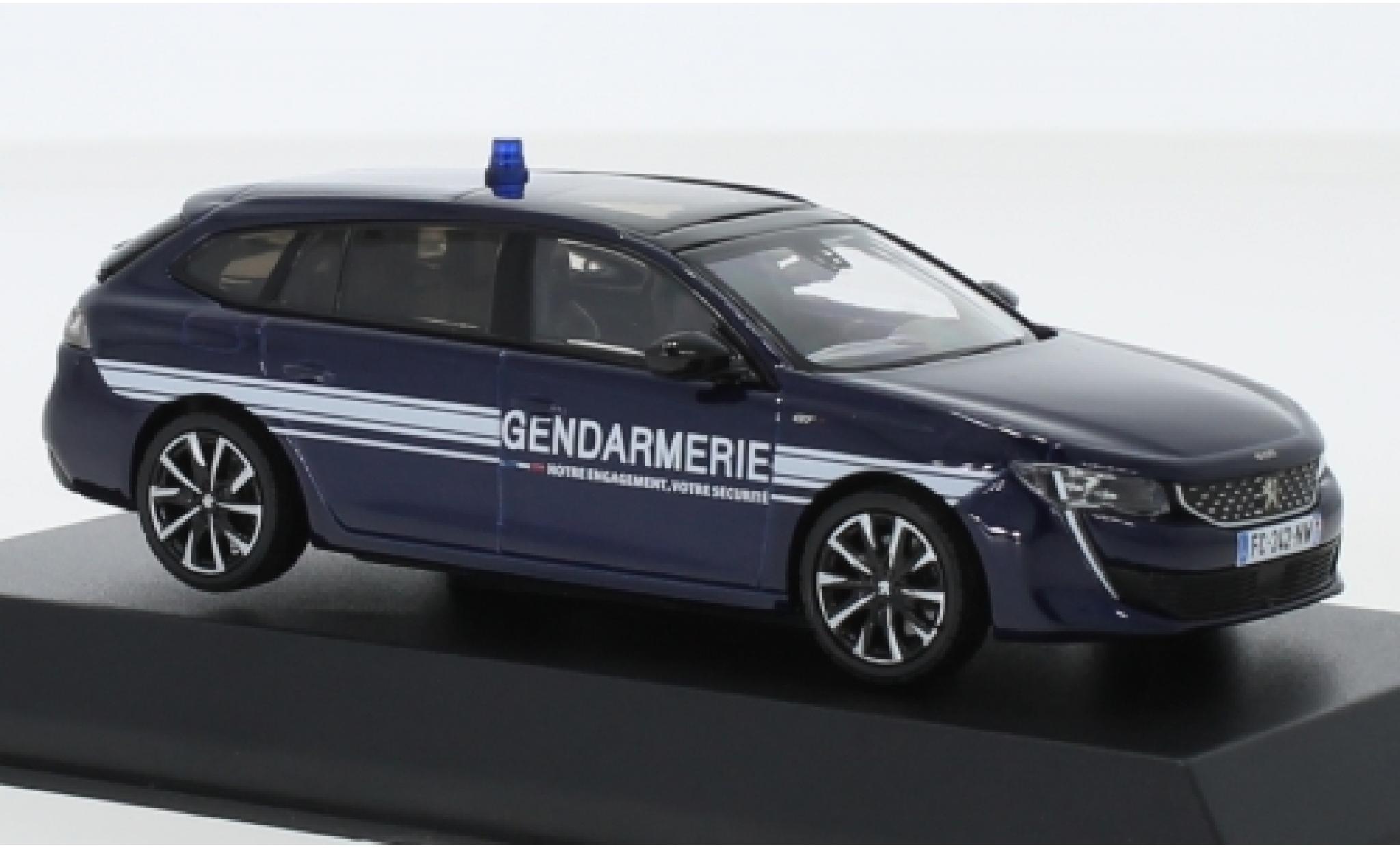Peugeot 508 1/43 Norev SW GT Gendarmerie (F) 2018 diecast model cars