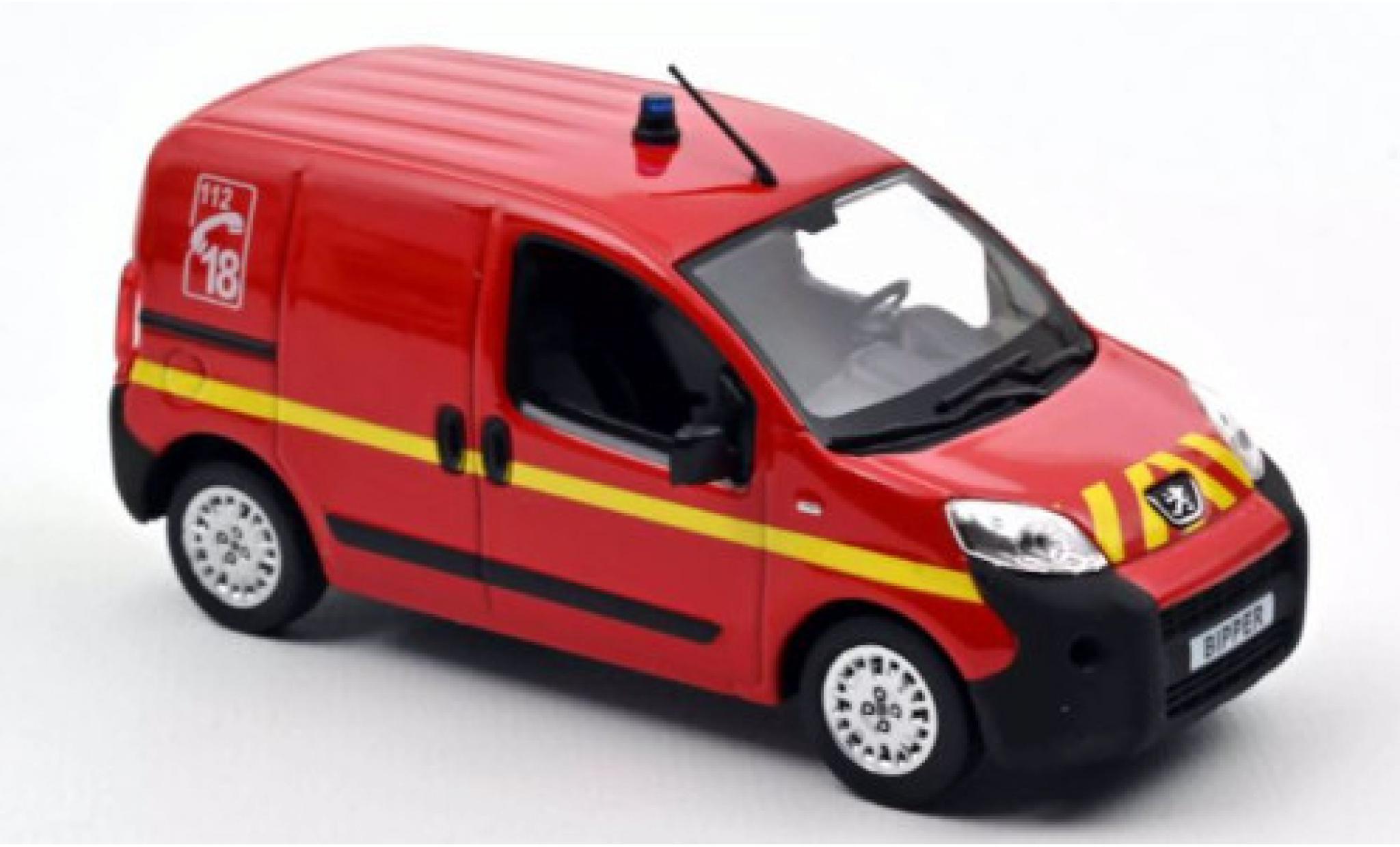 Peugeot Bipper 1/43 Norev Fire brigade 2009 diecast model cars