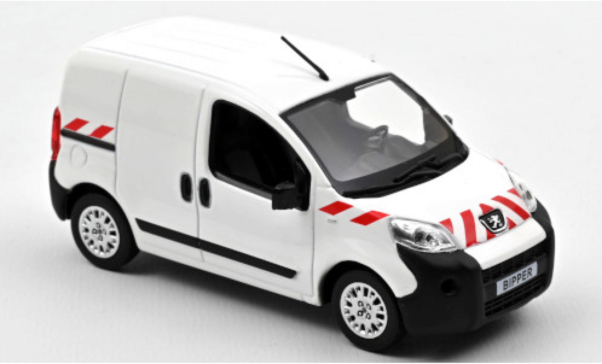 Peugeot Bipper 1/43 Norev white/Dekor 2009 diecast model cars