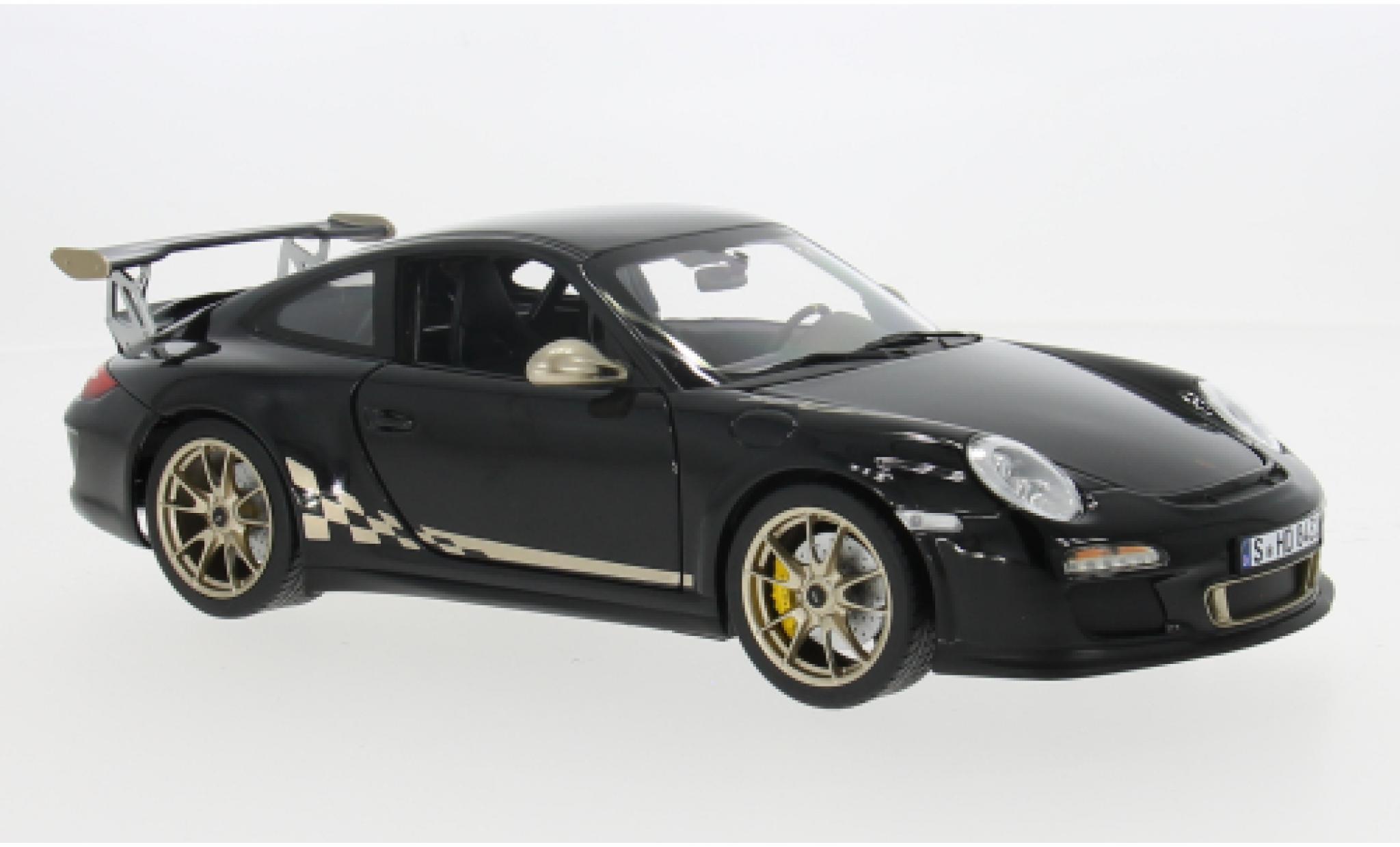 Porsche 991 GT3 RS 1/18 Norev 911  black/gold 2009 1:18 diecast model cars