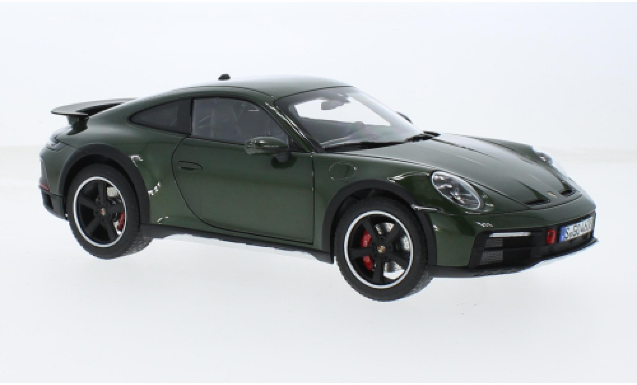 Porsche 992 1/18 Norev 911  Dakar metallise green 2022 1:18 diecast model cars