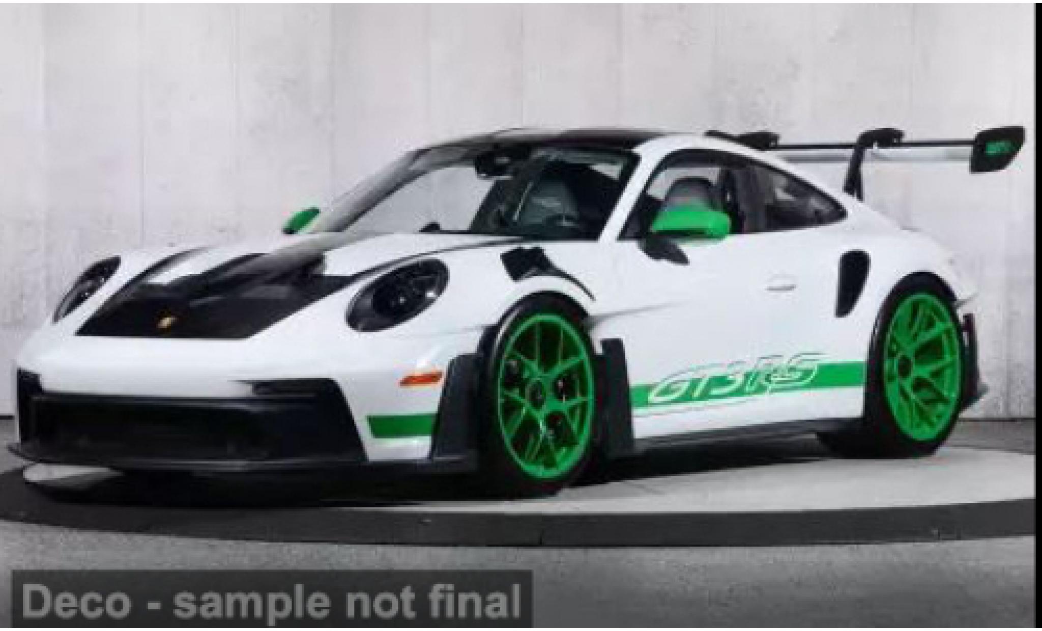 Porsche 911 1/18 Norev GT3 RS white/green 2022 1:18 diecast model cars