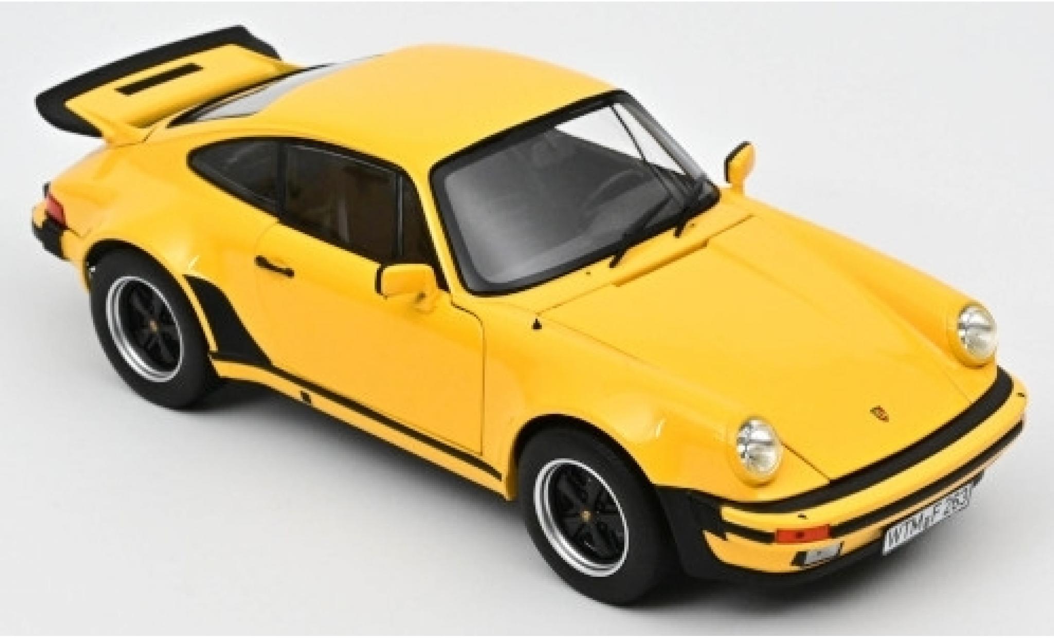 Porsche 930 Turbo 1/18 Norev 911 Turbo 3.0 yellow 1976 diecast model cars