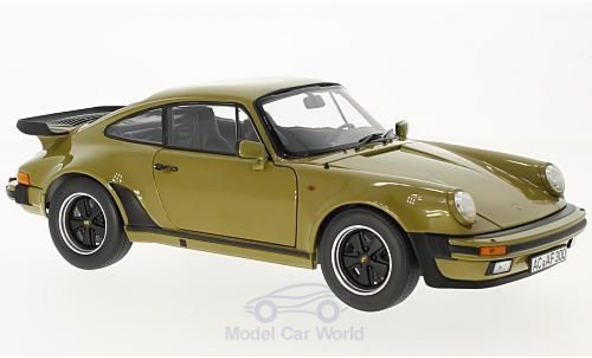 Porsche 930 Turbo 1/18 Norev 911 Turbo 3.3 oliv 1977 diecast model cars