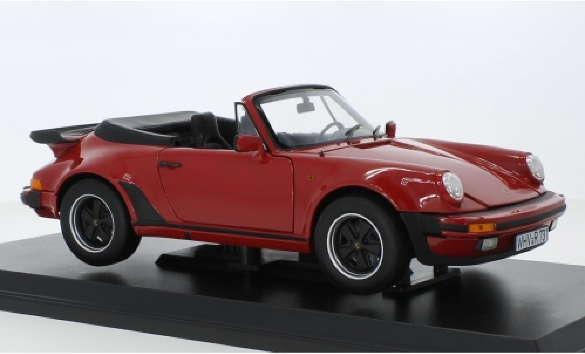 Porsche 930 Turbo 1/18 Norev 911 Turbo Convertible red 1987 diecast model cars