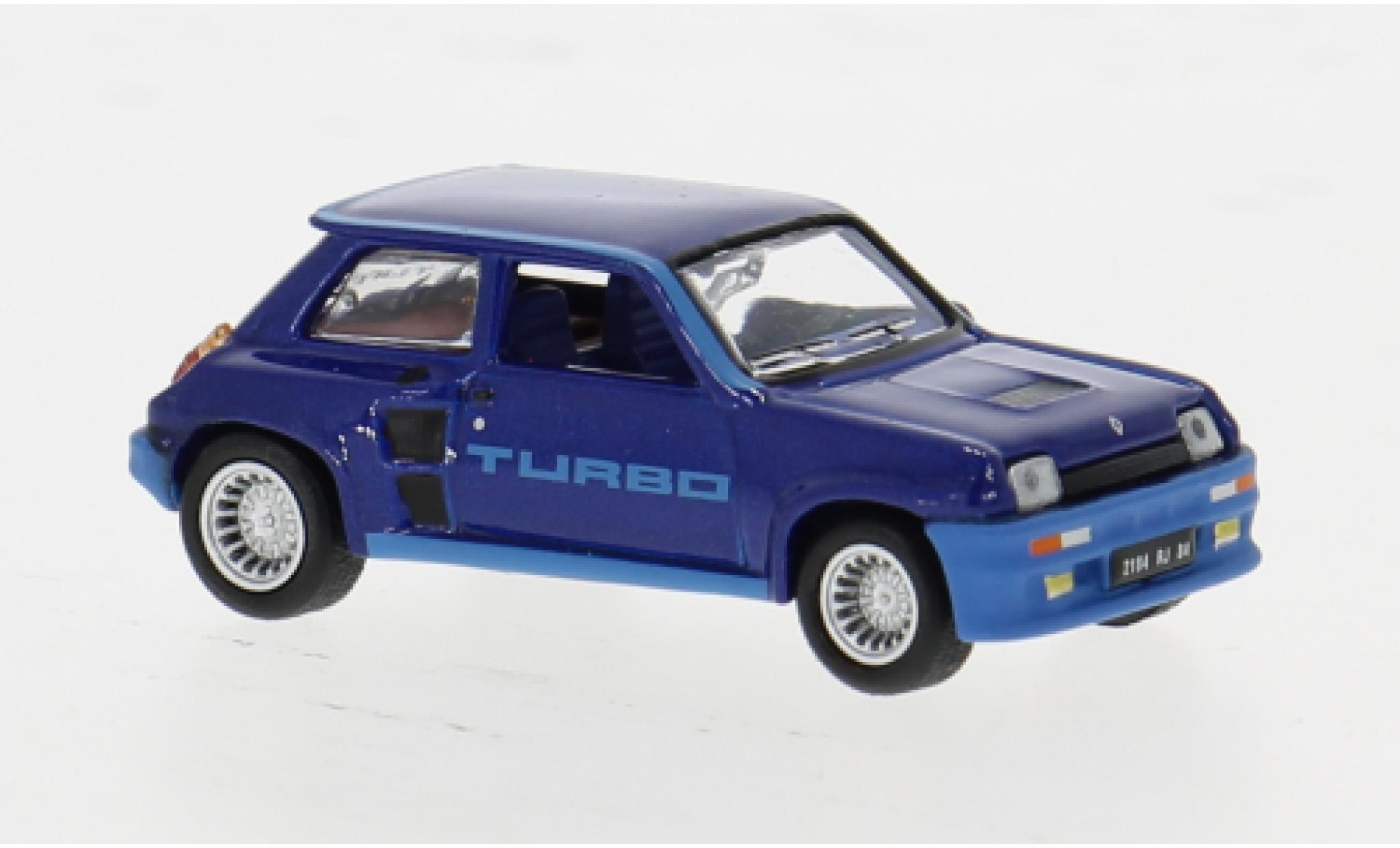 Renault 5 1/87 Norev Turbo metallise blue 1980 1:87 diecast model cars