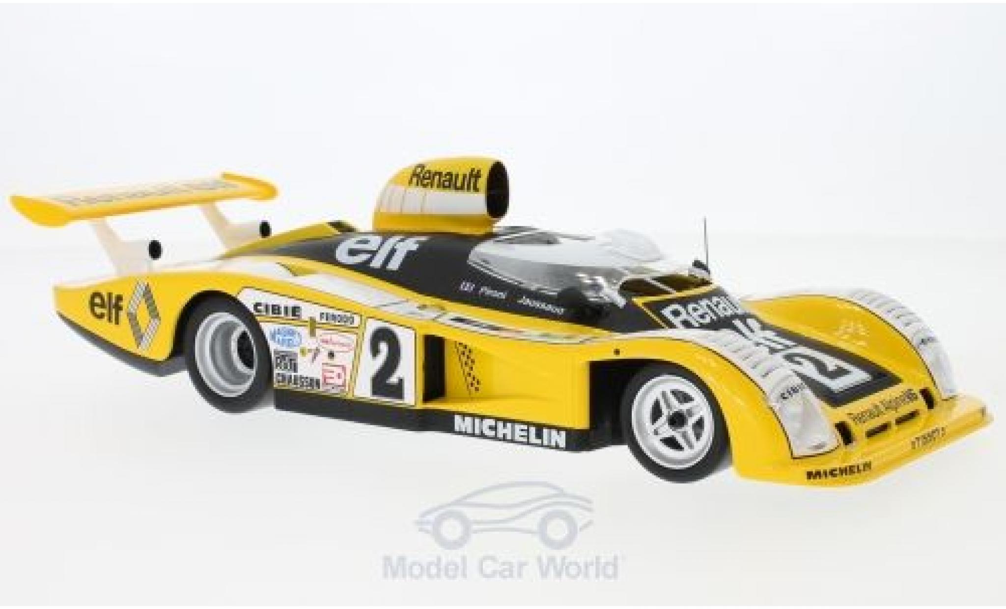 Alpine A442 1/18 Norev Renault B No.2 24h Le Mans 1978 D.Pironi/J.P.Jaussaud diecast model cars