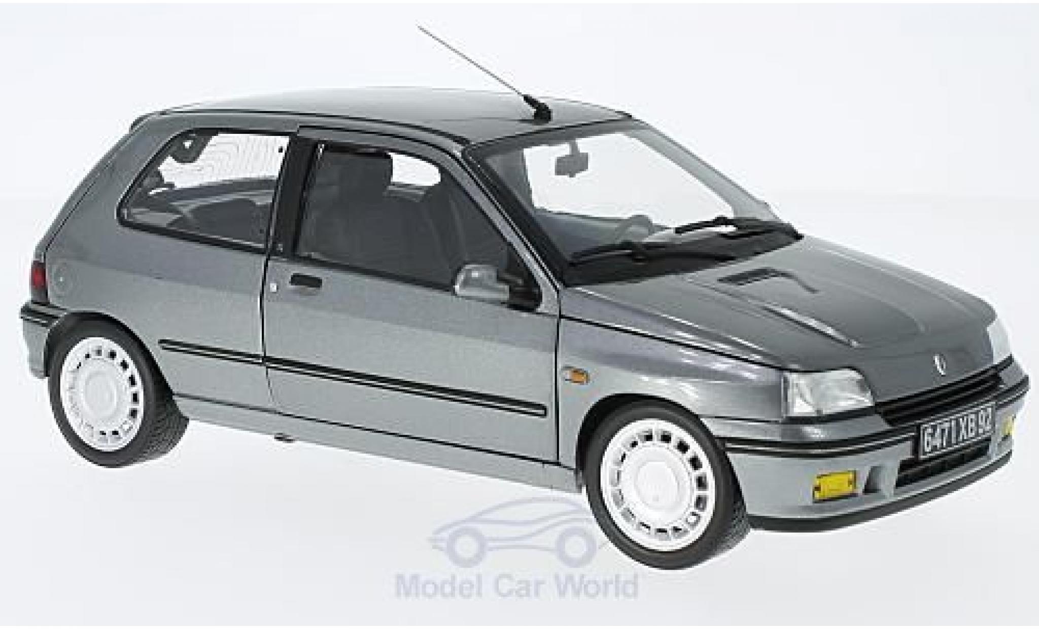 Renault Clio 16S 1/18 Norev 16S metallic grey 1991 diecast model cars