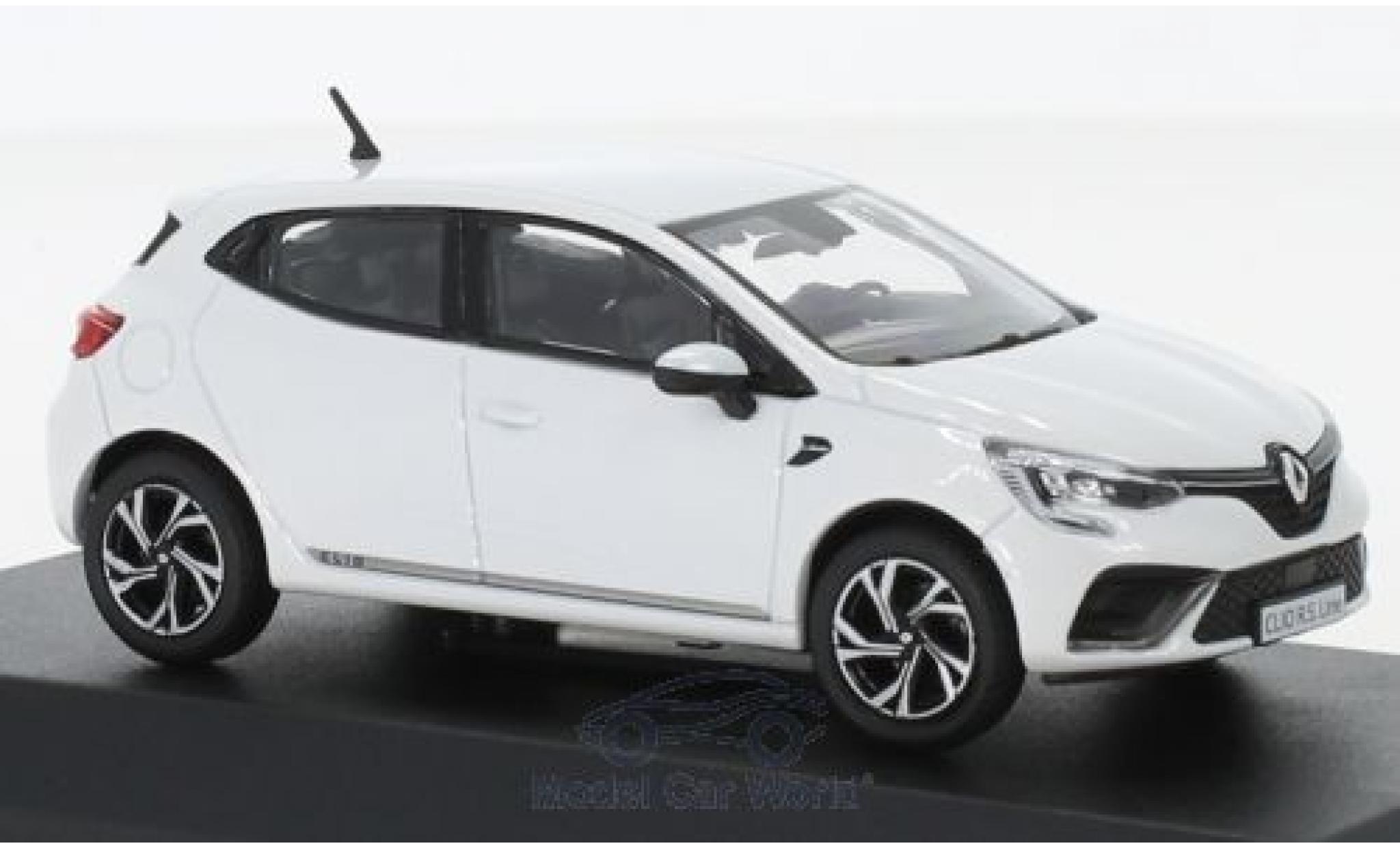 Renault Clio 1/43 Norev R.S. Line metallic white 2019 diecast model cars