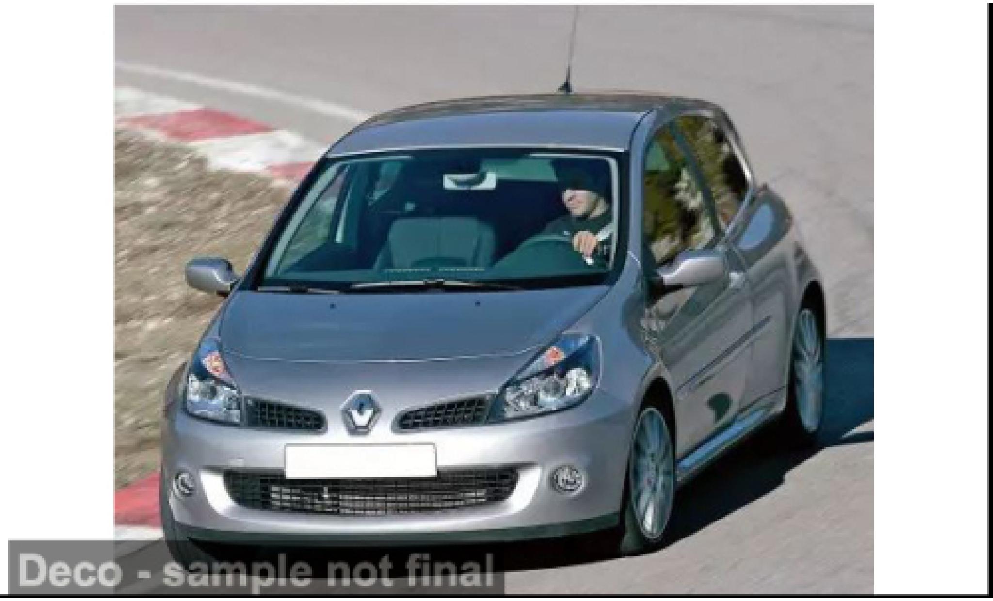 Renault Clio 1/18 Norev R.S silver 2007 1:18 diecast model cars