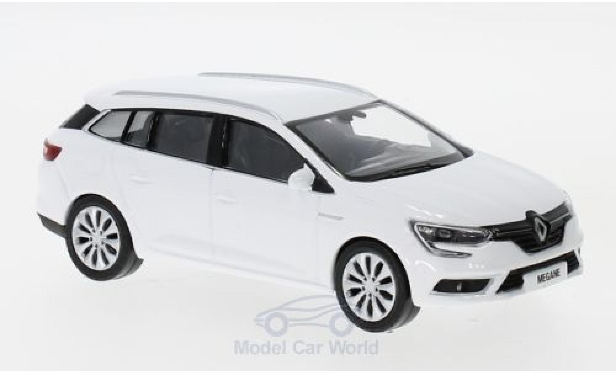 Renault Megane 1/43 Norev Estate white 2016 diecast model cars