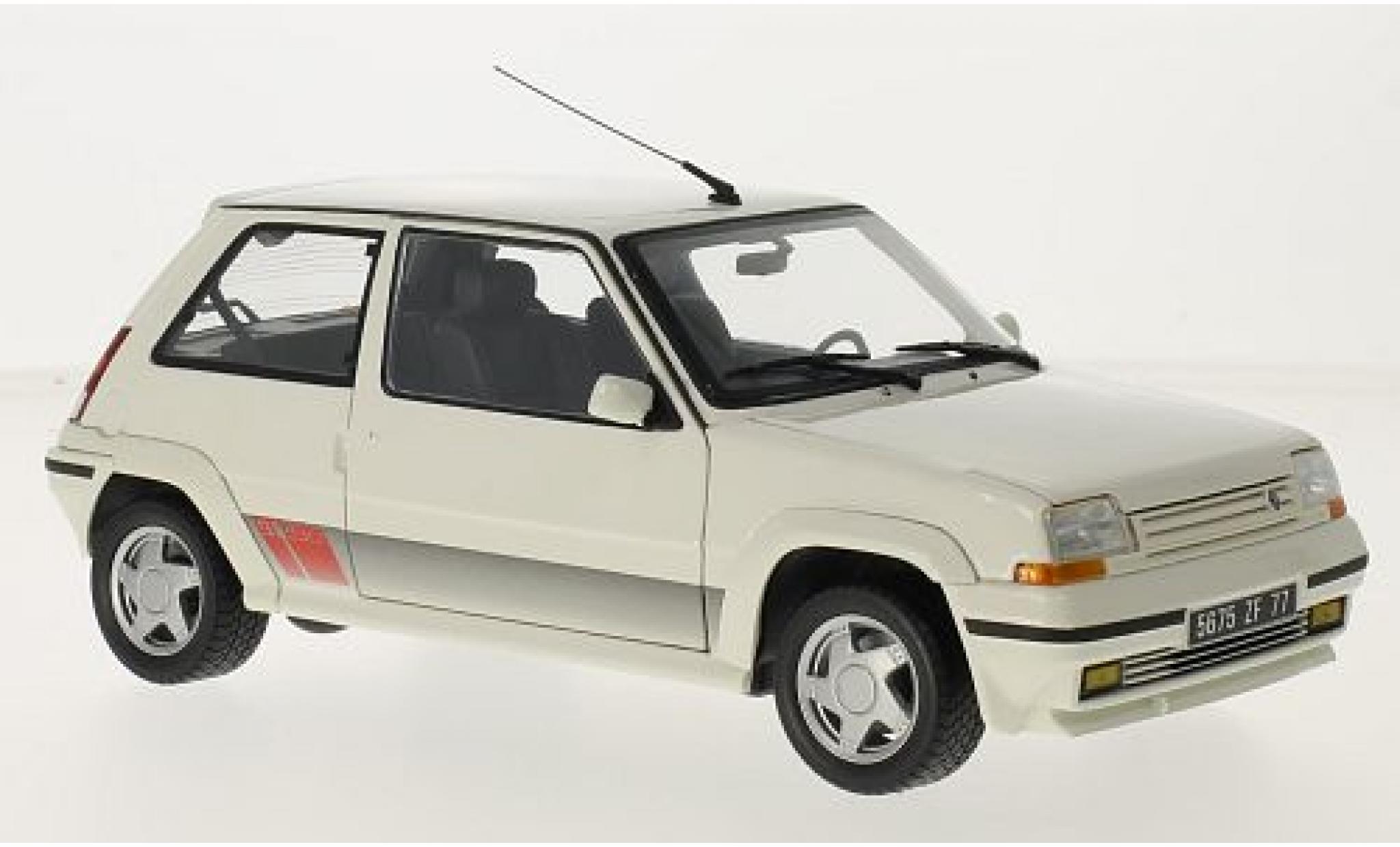 Renault 5 GT Turbo 1/18 Norev Supercinq GT Turbo Phase II white 1989 1:18 diecast model cars