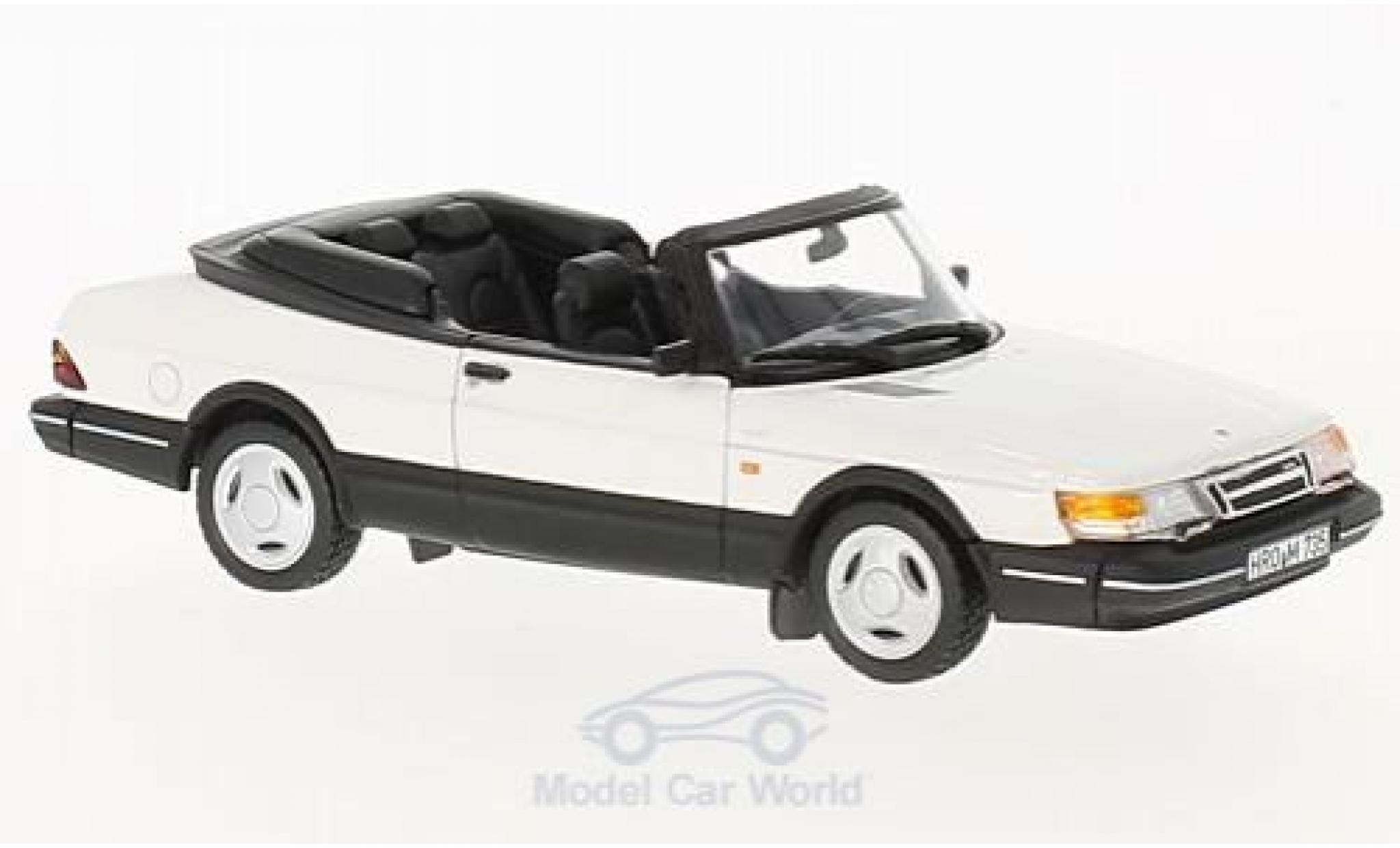 Saab 900 Turbo 1/43 Norev Turbo 16 Convertible white 1992 diecast model cars