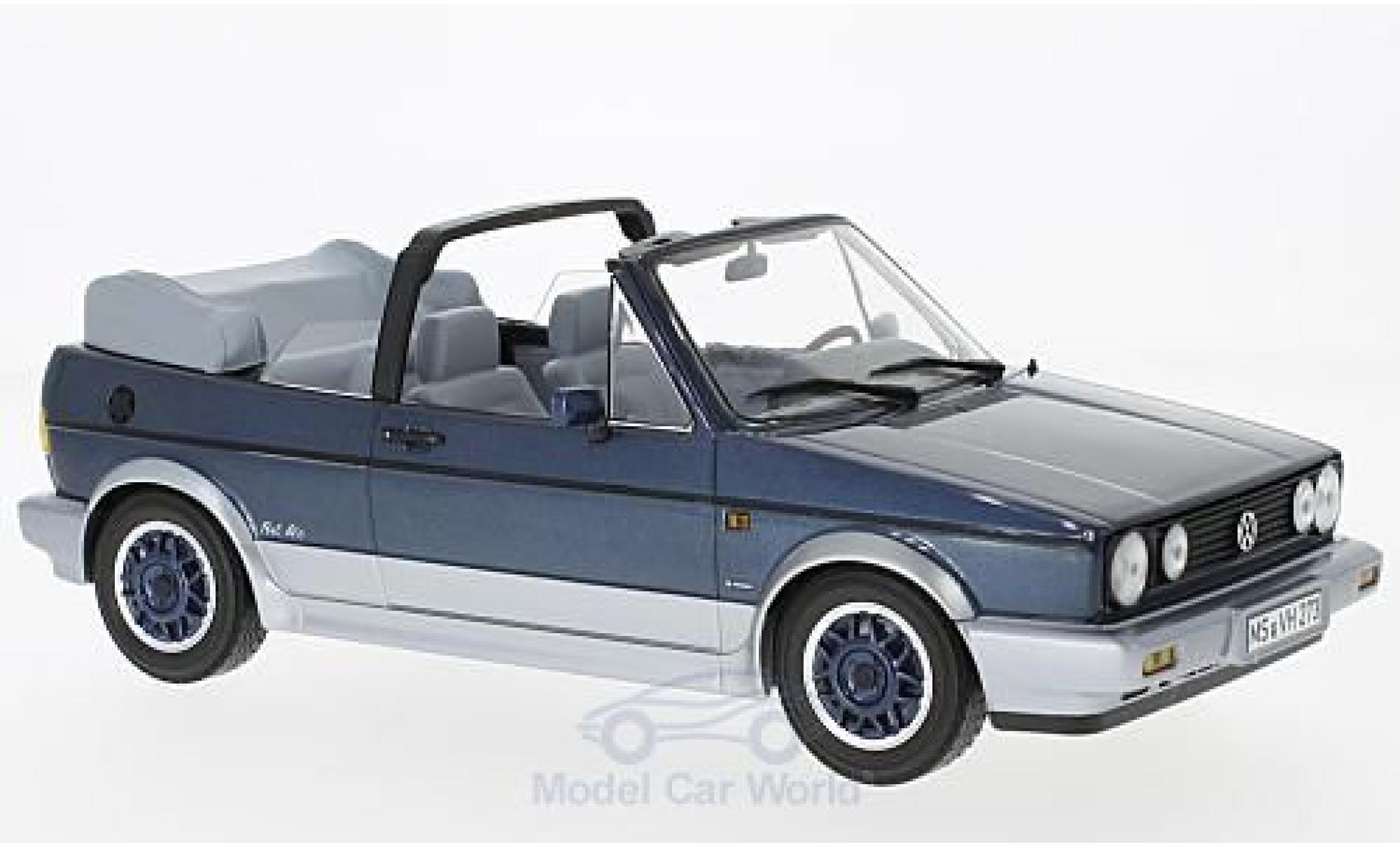 Volkswagen Golf V 1/18 Norev I Convertible Bel Air metallic blue/grey 1992 diecast model cars